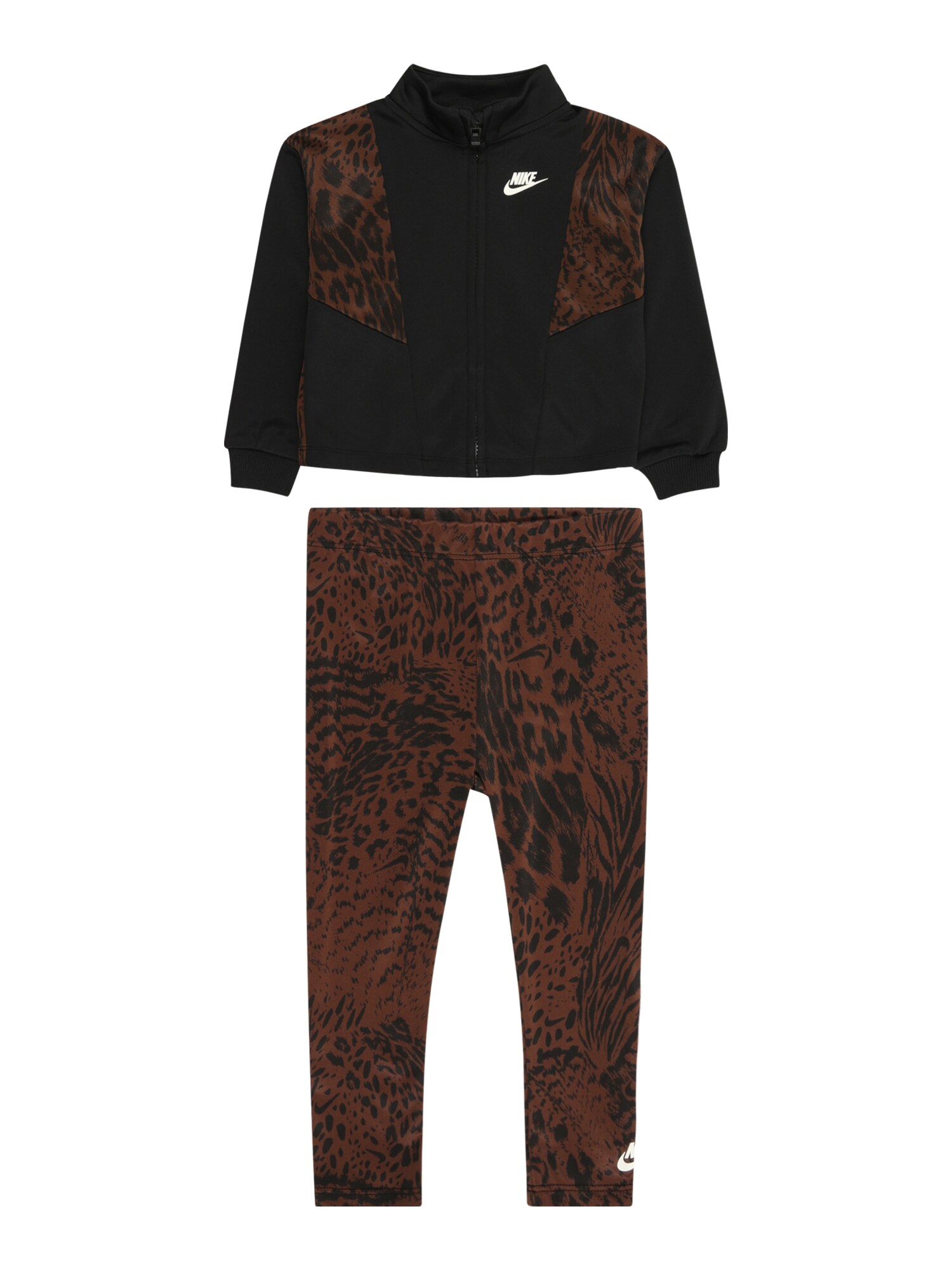 Nike Sportswear Jogging ruhák 'SWOOSH'  barna / fekete / fehér akciós termékkép 1
