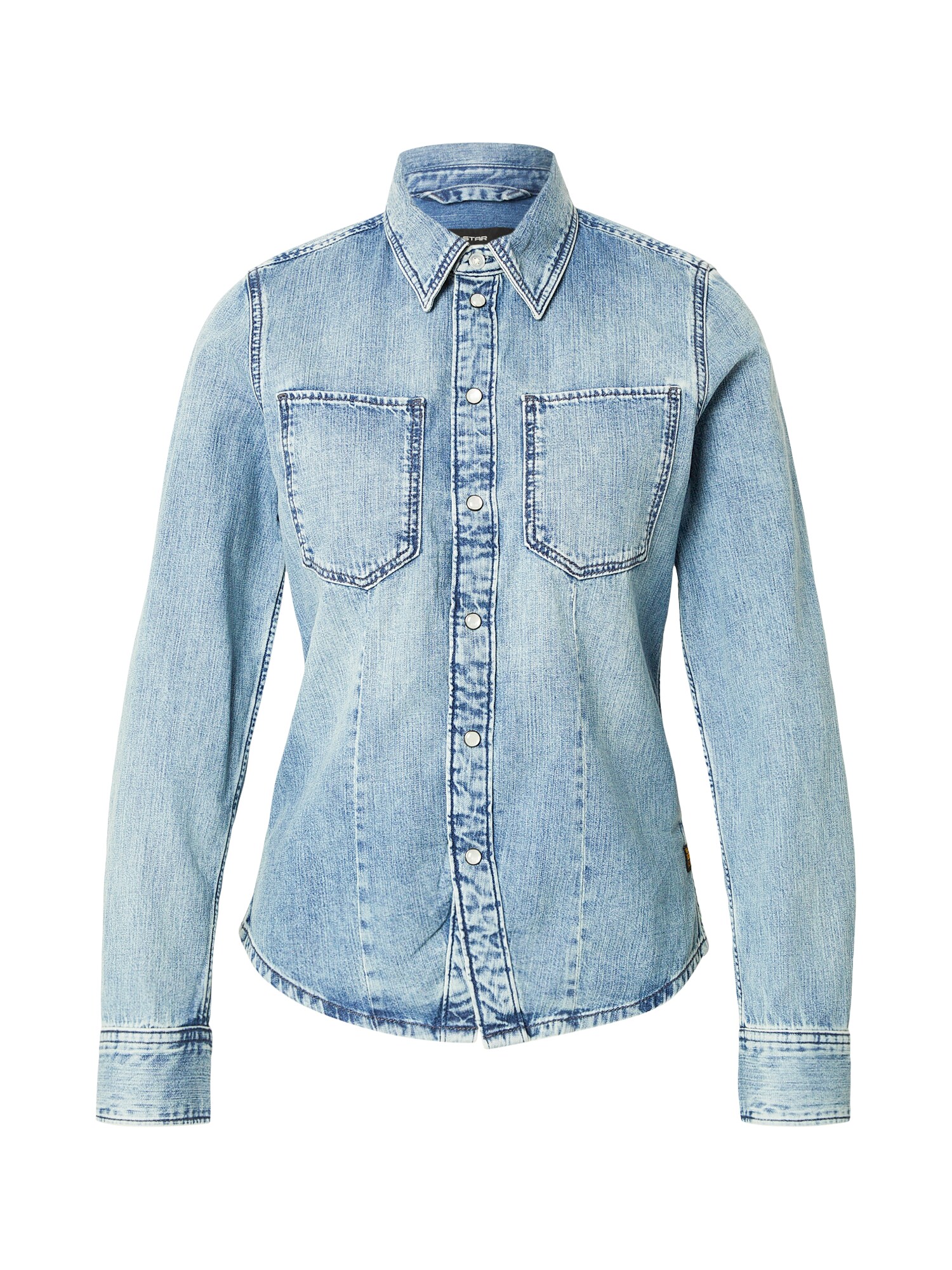 G-STAR Bluză Kick  albastru denim