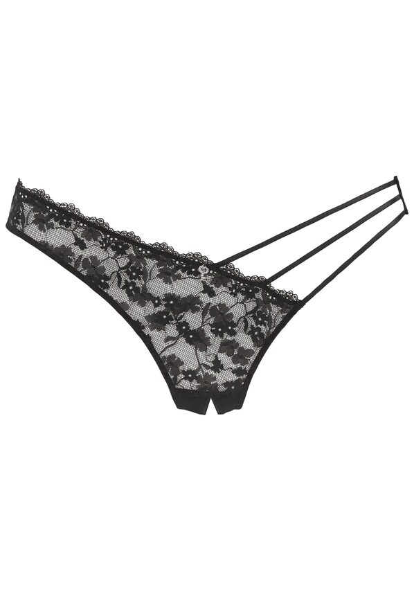 PETITE FLEUR GOLD, String bugyik, fekete, 2 kép a 2 közül