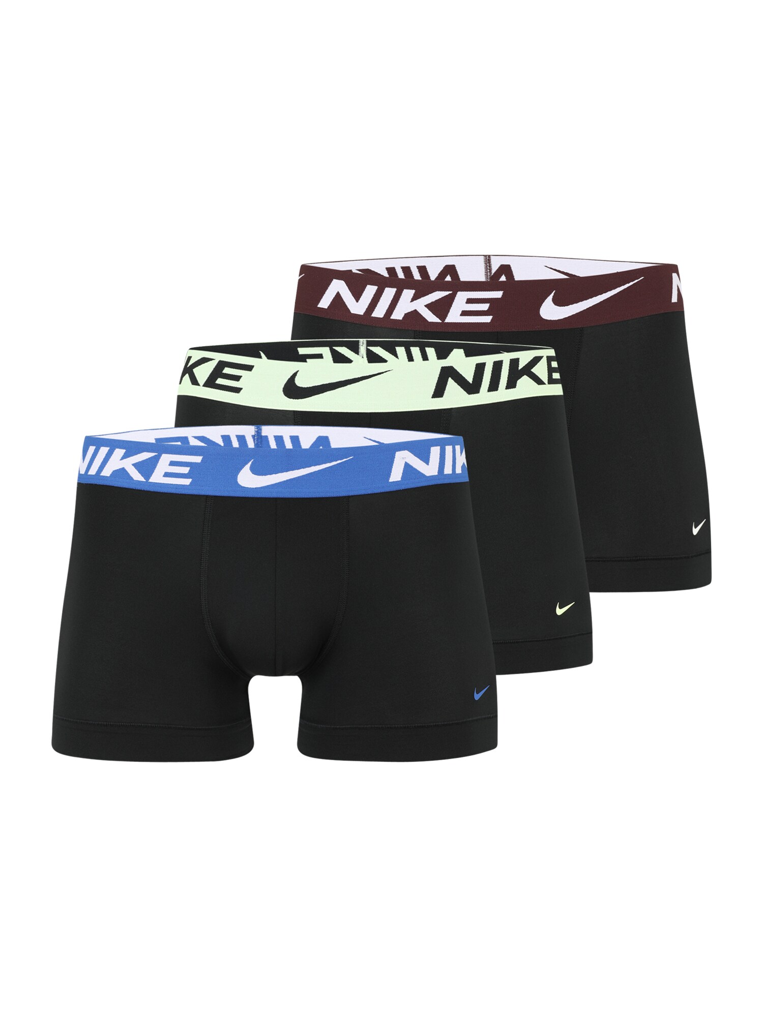 NIKE Underwear Chiloți sport Essential  albastru / verde mentă / negru / alb
