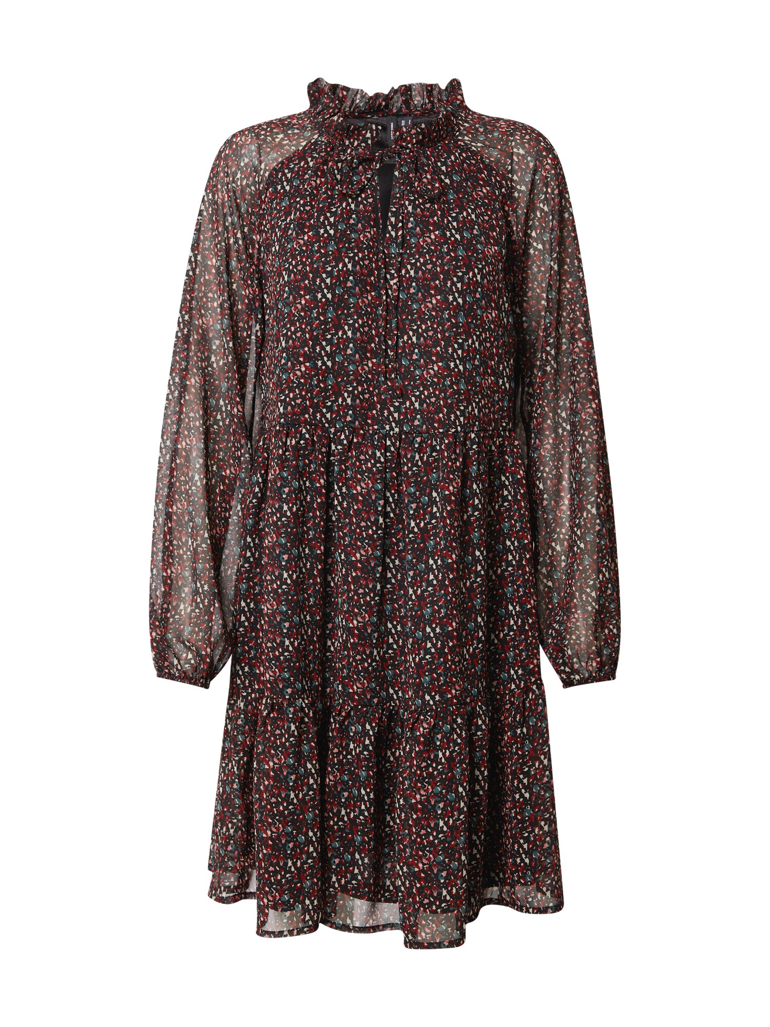 VERO MODA Suknelė 'CAROLINE'  juoda / mišrios spalvos