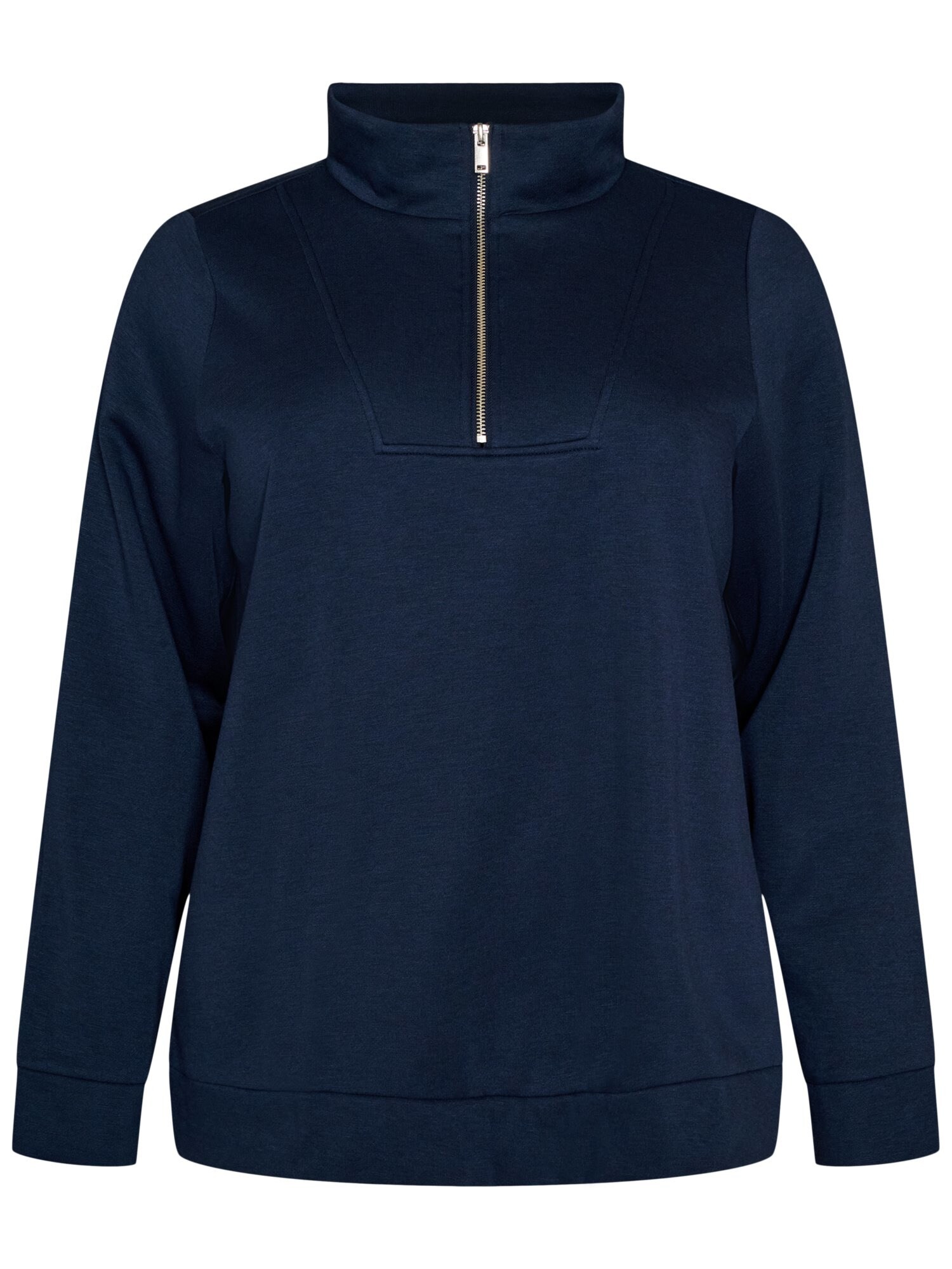 Zizzi Sweater majica 'Flamela' mornarsko plava