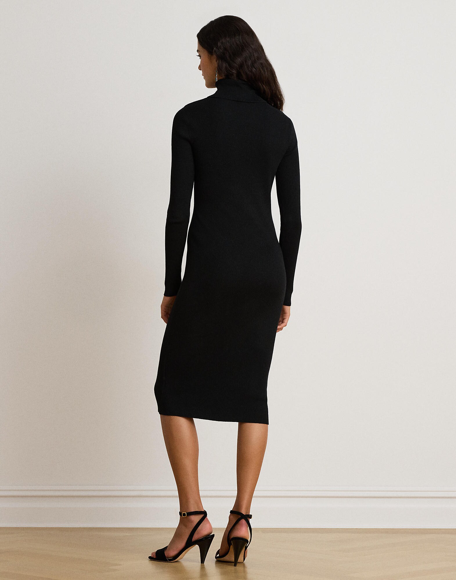 Lauren Ralph Lauren Vestido de punto negro – imagen 3