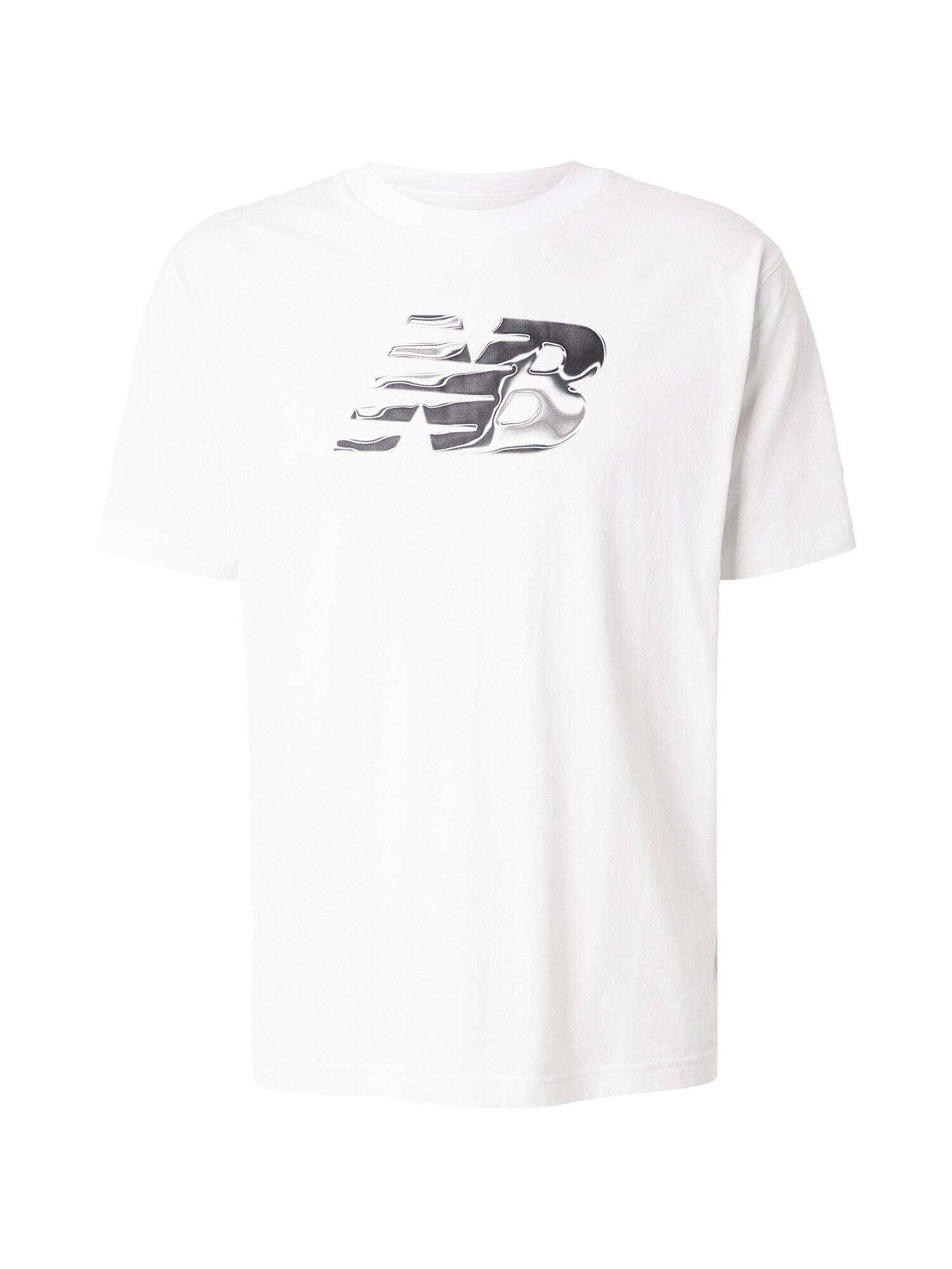 new balance Tricou funcțional  gri / gri metalic / alb