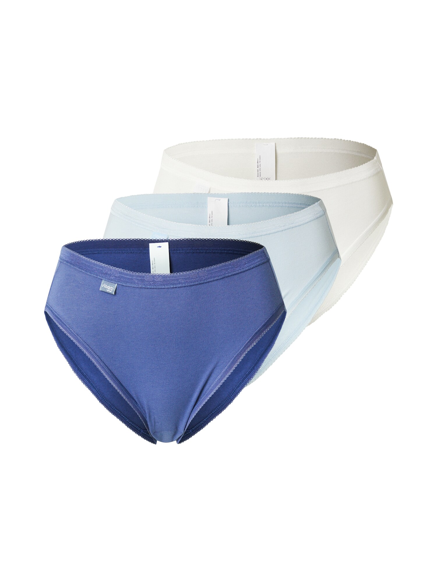 SLOGGI Slip  albastru pastel / albastru închis / alb