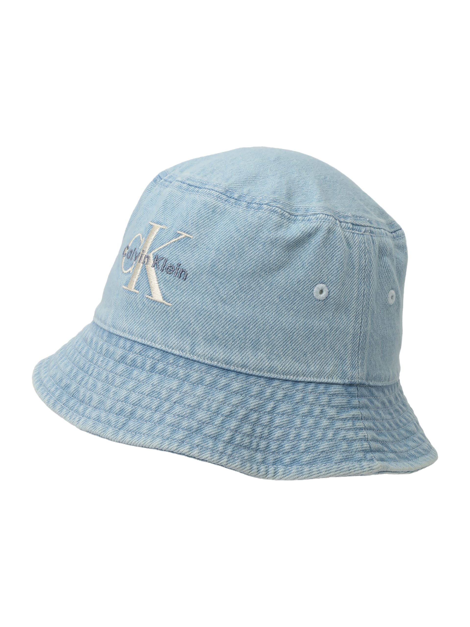 Calvin Klein bucket Hatt Monologo Embroidery Light Wash Denim Bucket herr – bild 2