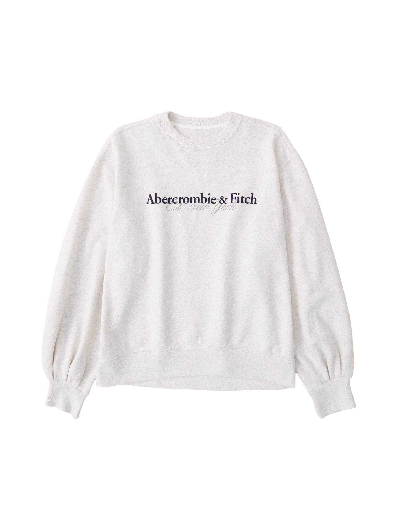 Abercrombie & Fitch Megztinis be užsegimo  margai pilka / tamsiai mėlyna jūros spalva / akmens