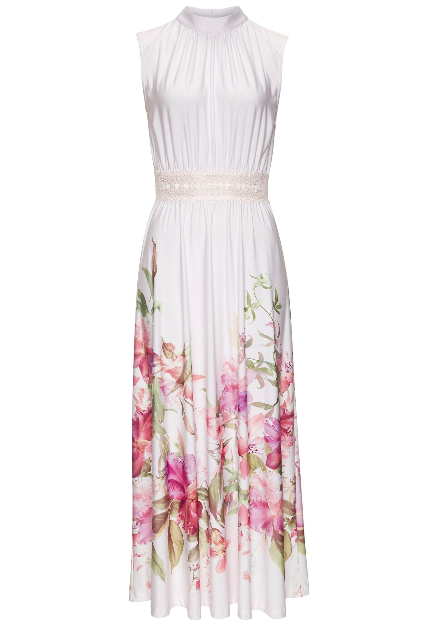 LASCANA Rochie bej / verde / rosé / alb