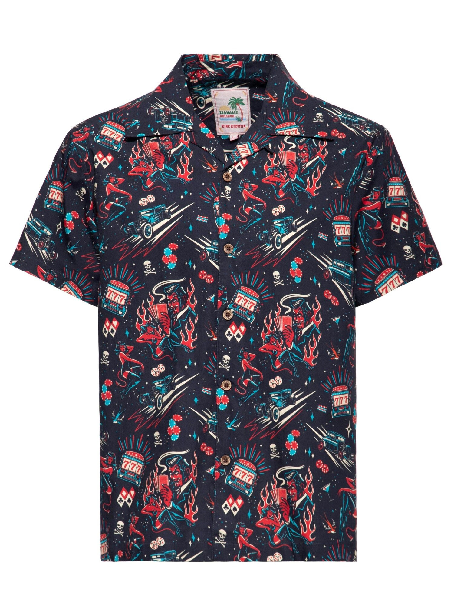 King Kerosin Hemd Rockabilly Devil
