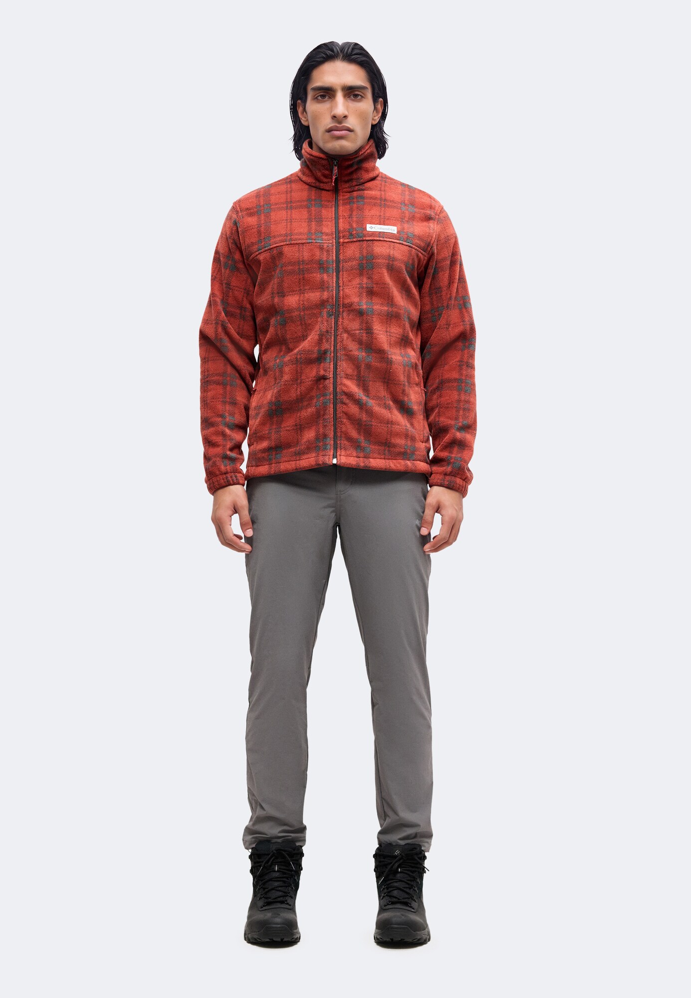 COLUMBIA Chaqueta polar funcional 'Steens Mountain™'  gris / rojizo – imagen 4