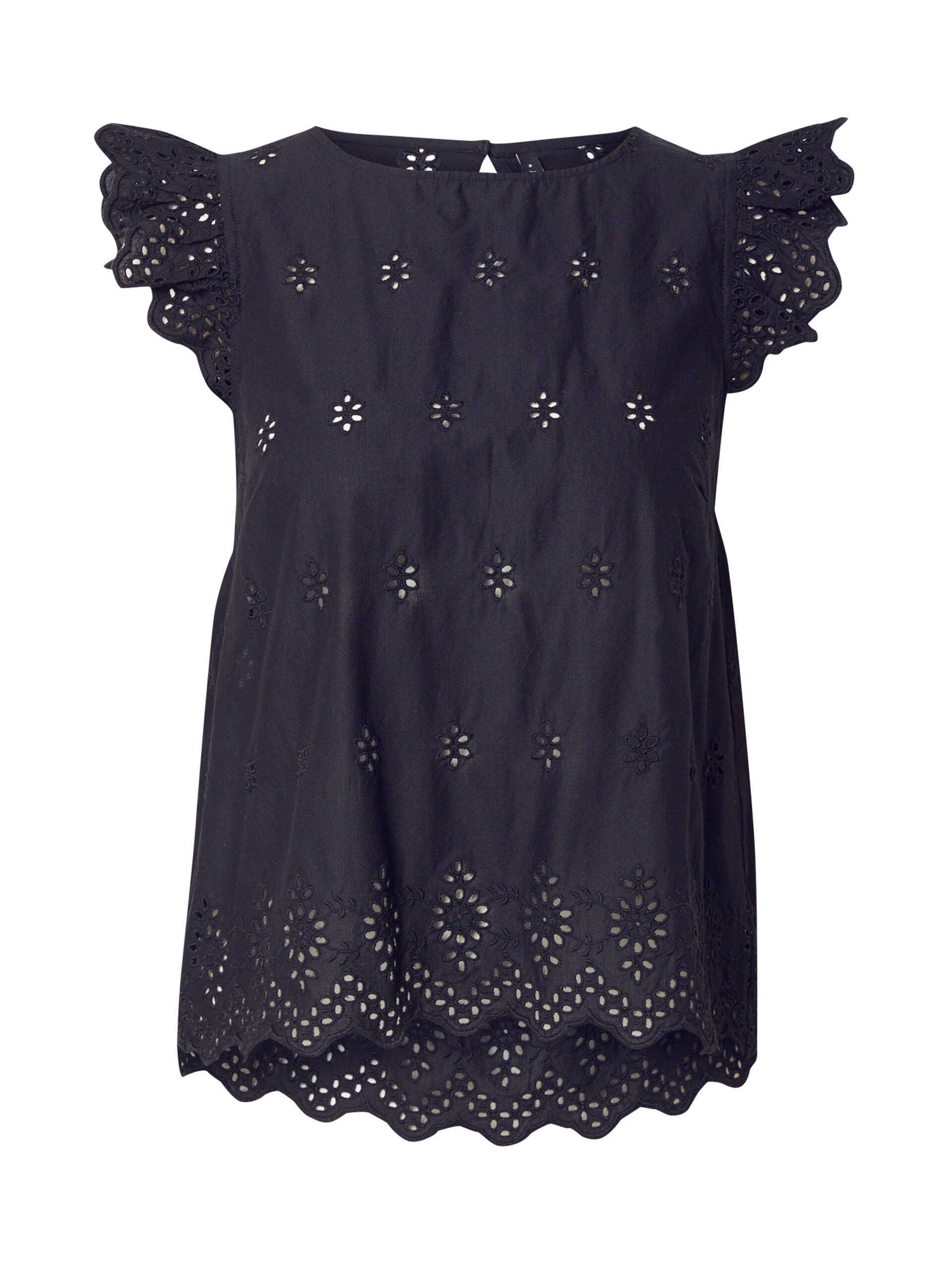 ONLY Onllou Life Emb S/S Open Back Top toppar & linnen dam – bild 5