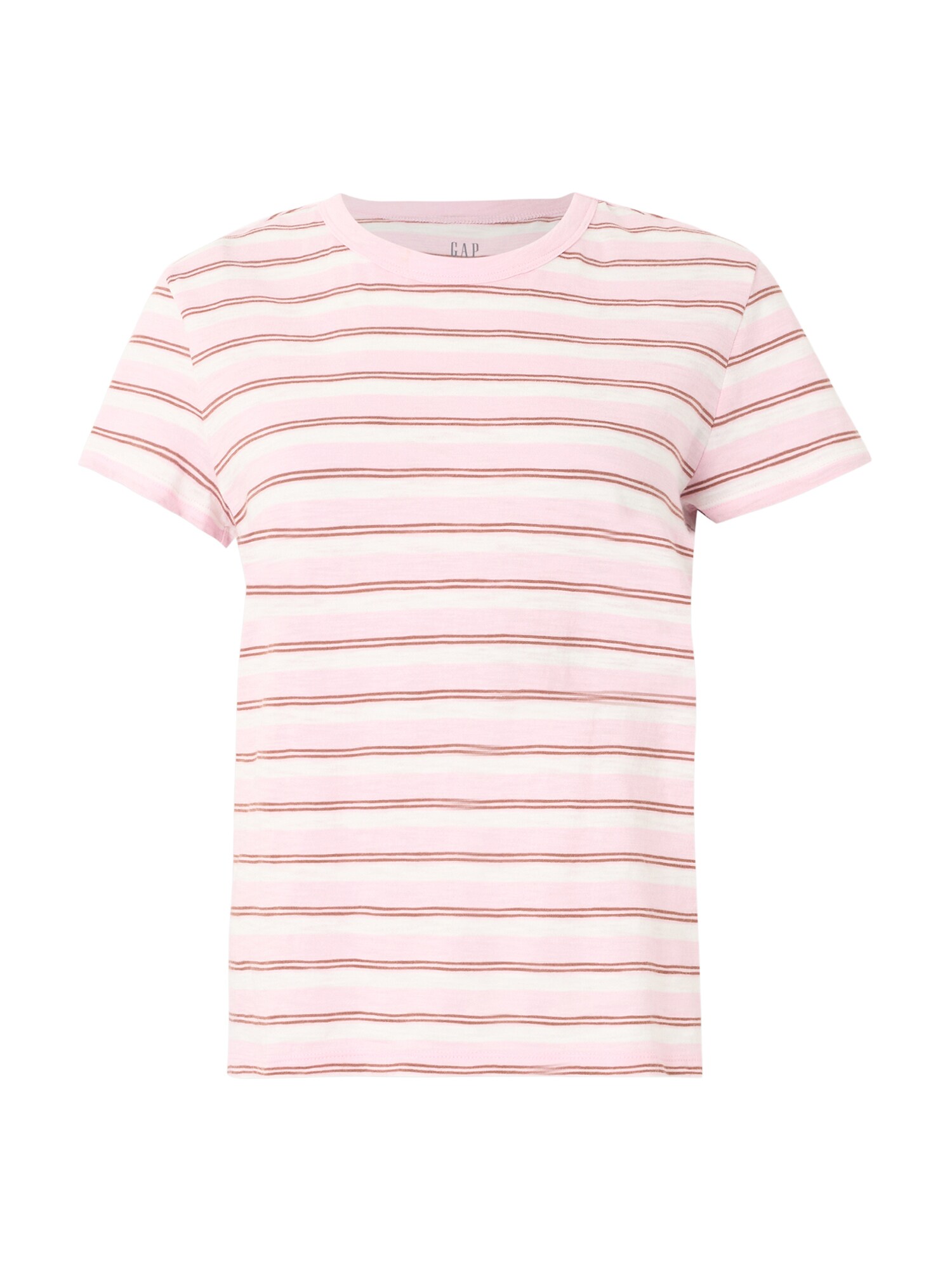 GAP Tricou roz / roșu burgundy / alb