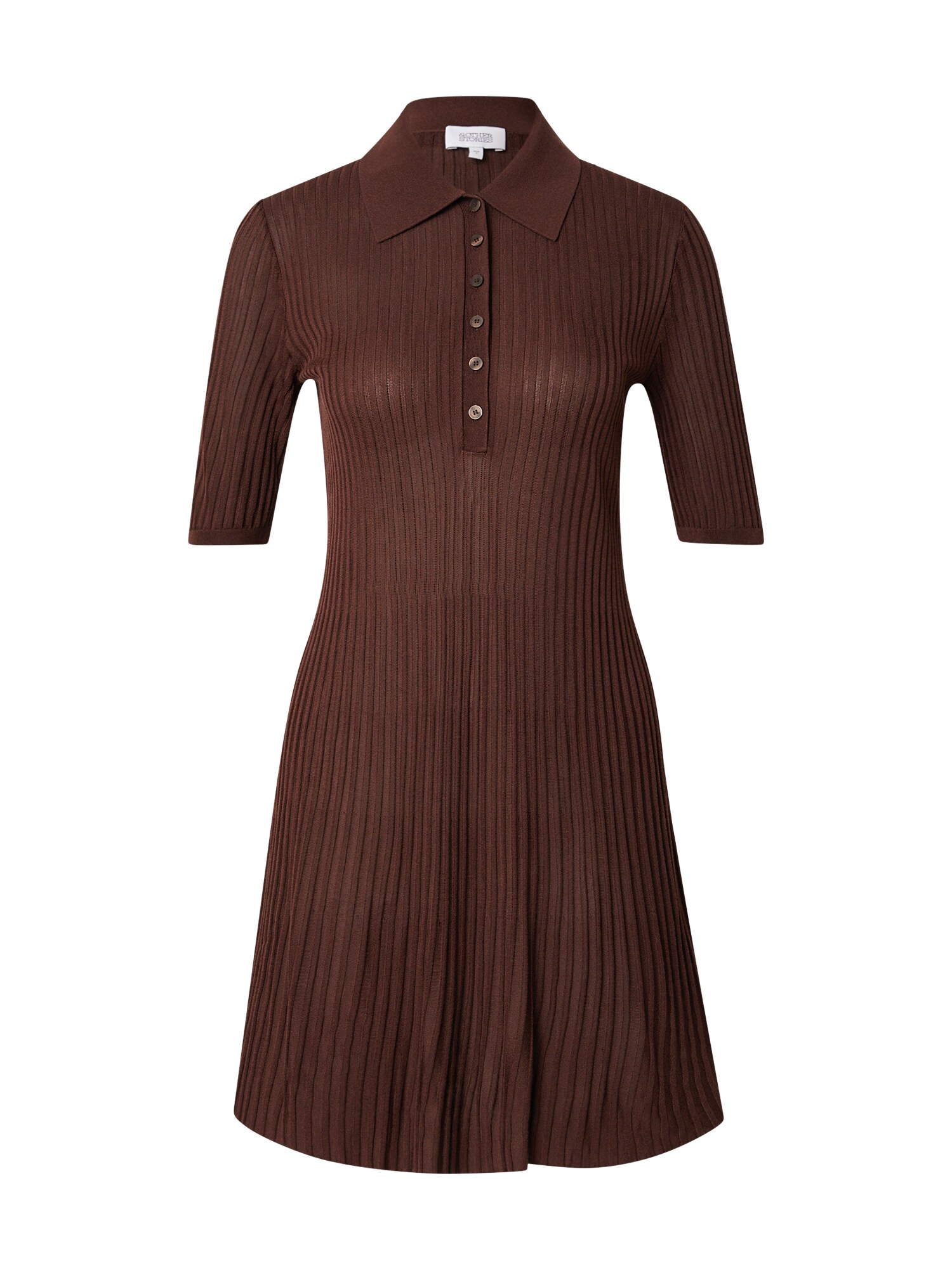 & Other Stories Rochie tricotat  ciocolatiu