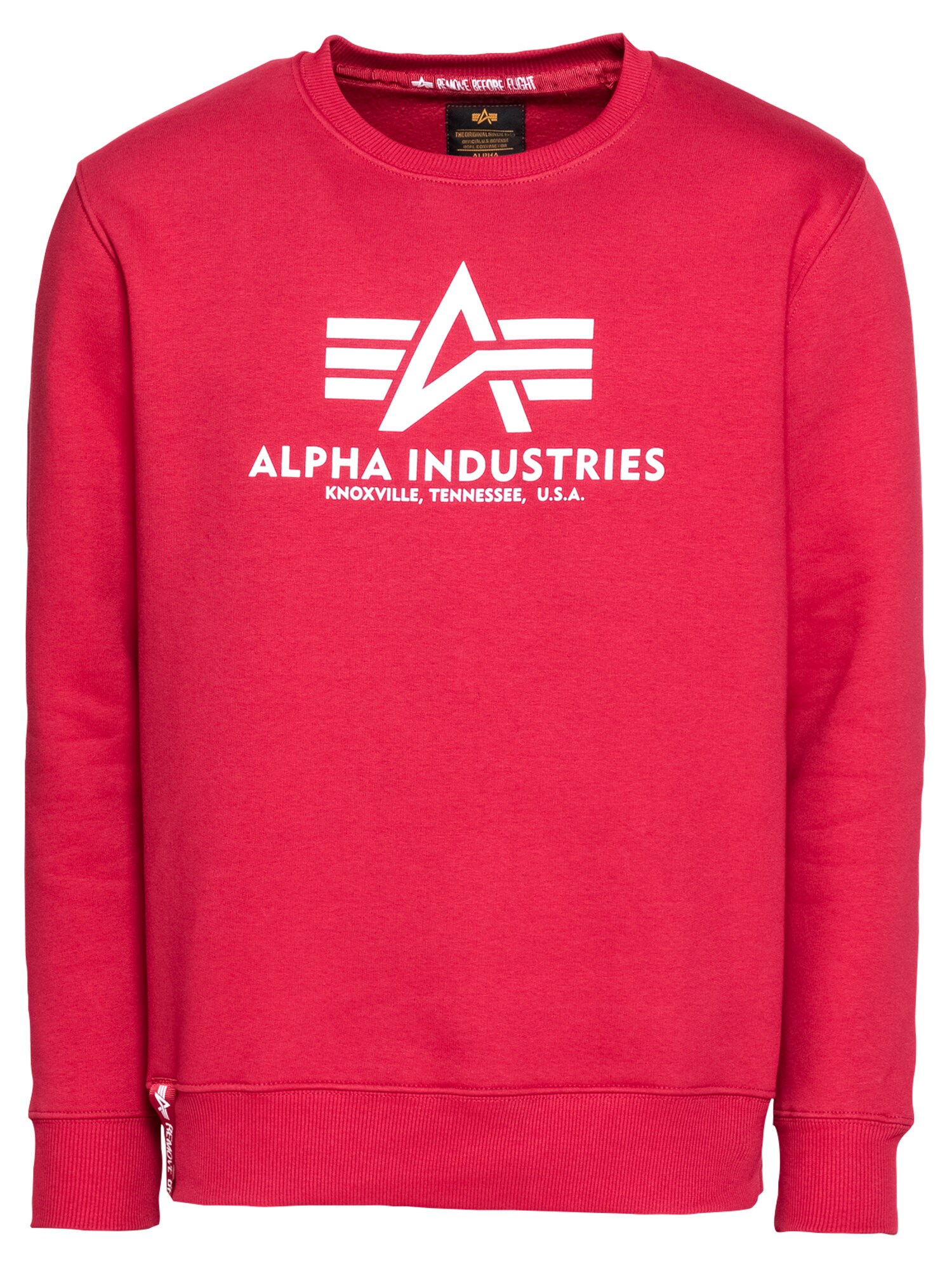 ALPHA INDUSTRIES Megztinis be užsegimo  raudona / balta