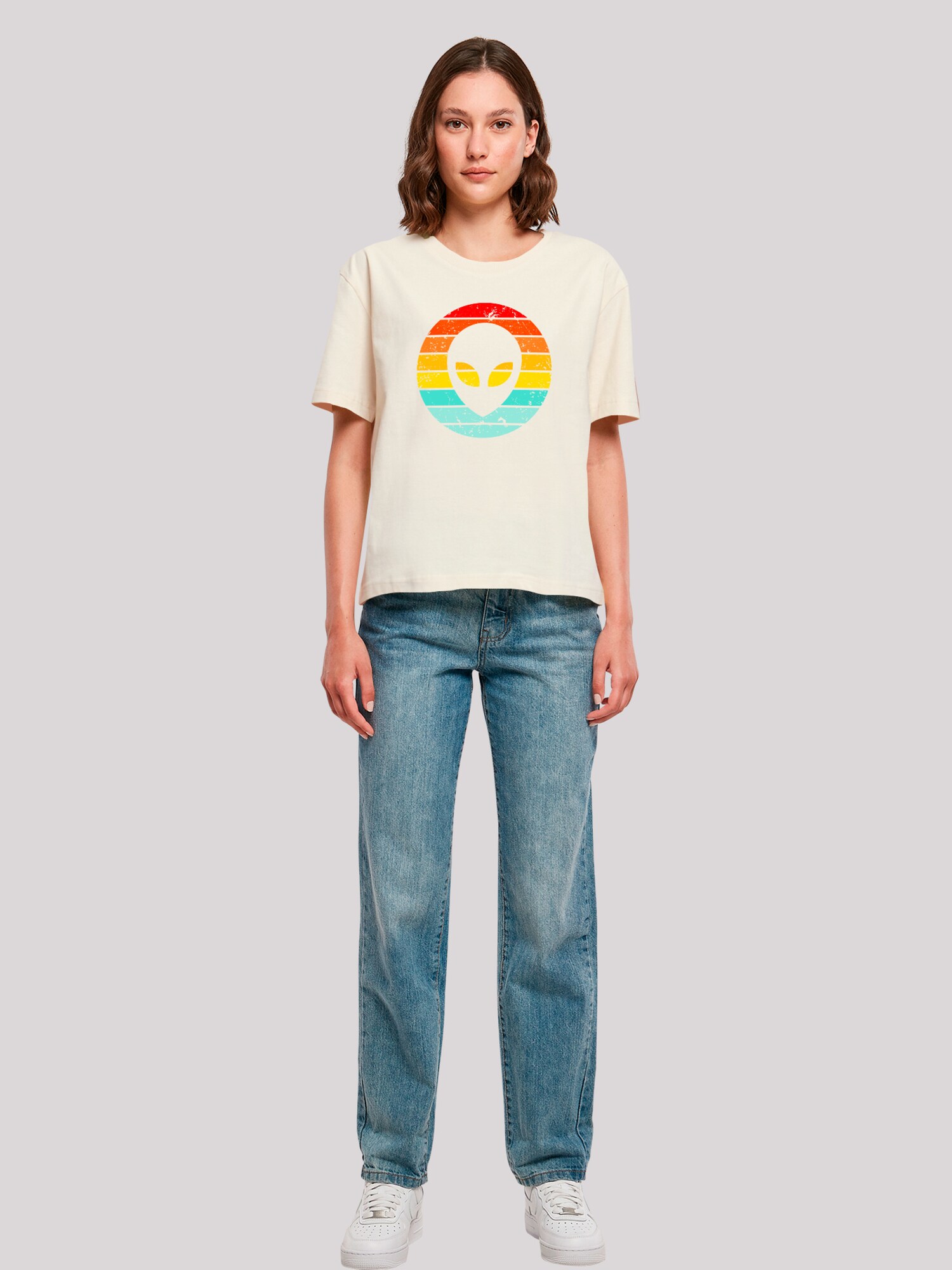 Thumbnail - F4NT4STIC T-Shirt Alien Retro Sonnenuntergang