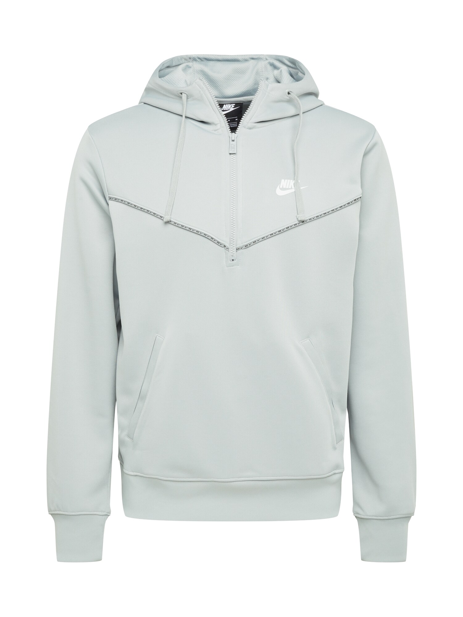 Nike Sportswear Megztinis be užsegimo  balta / šviesiai pilka / tamsiai pilka