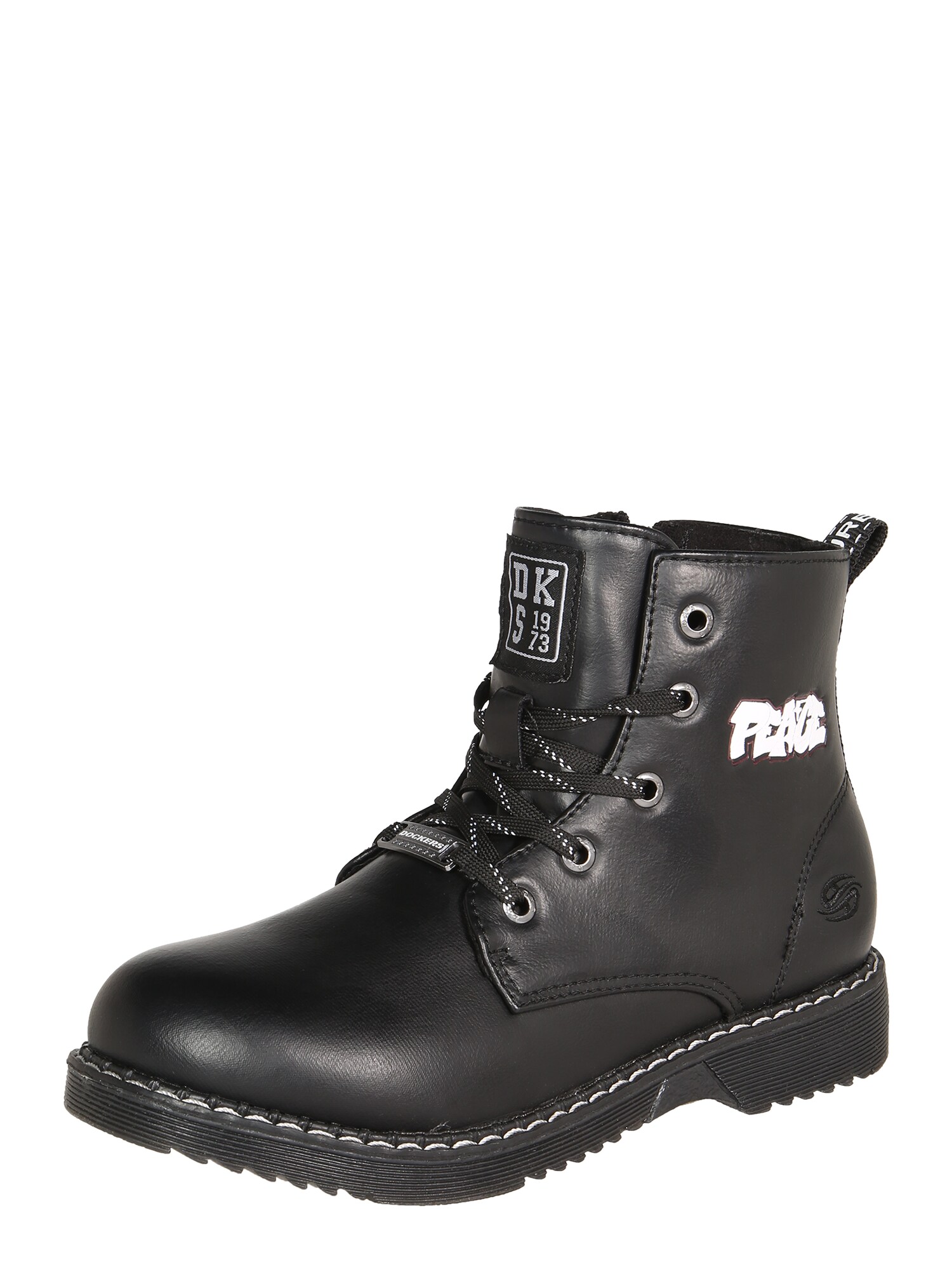 Dockers by Gerli Auliniai batai su kulniuku  balta / juoda