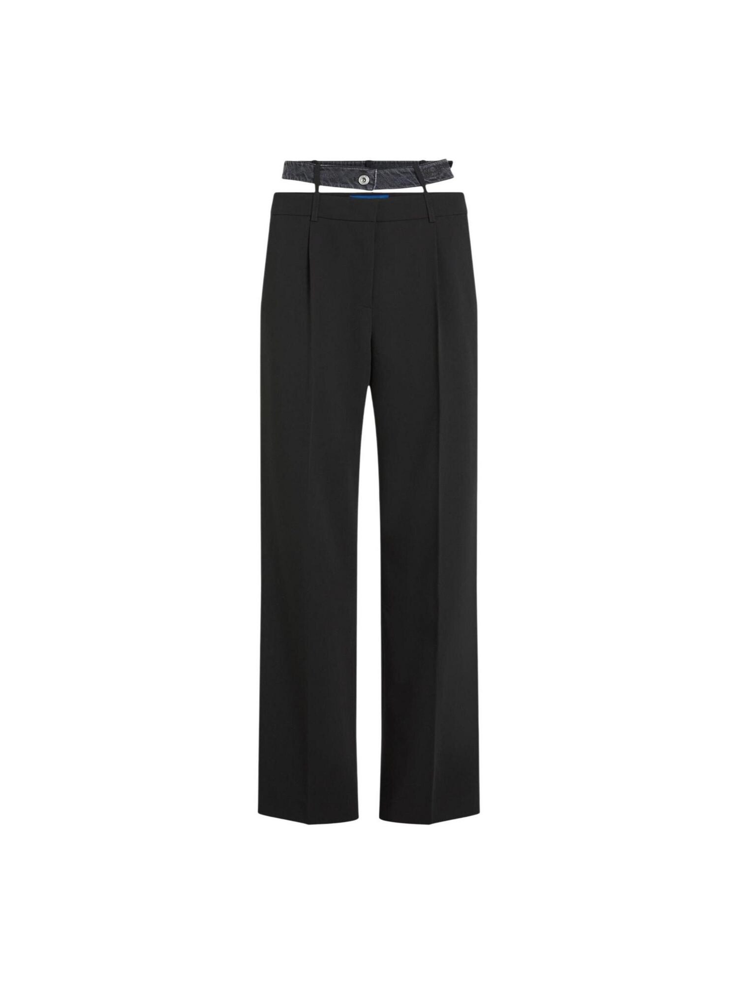 KARL LAGERFELD JEANS Pantalón 'KLJ Mixed Material Pant B1W10085' negro