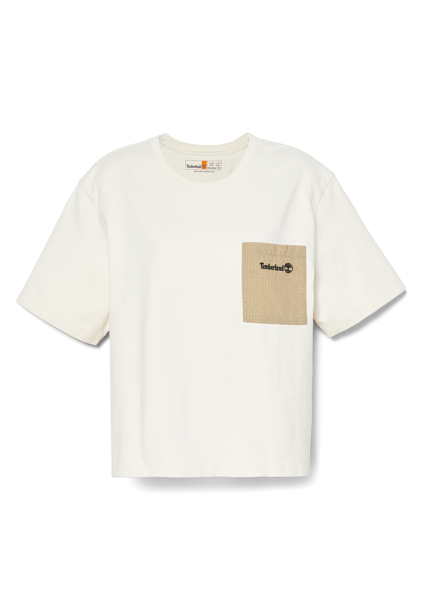 TIMBERLAND Тениска  бежово / черно / бяло