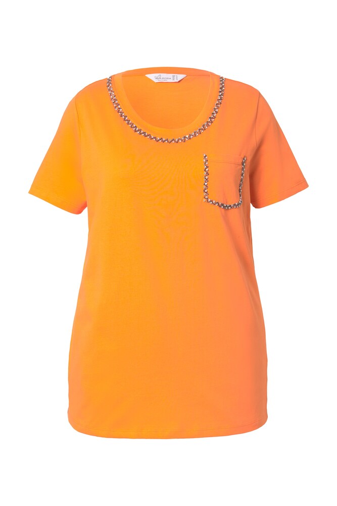 MIAMODA T-Shirt Damen Größe 7XL orange / silber