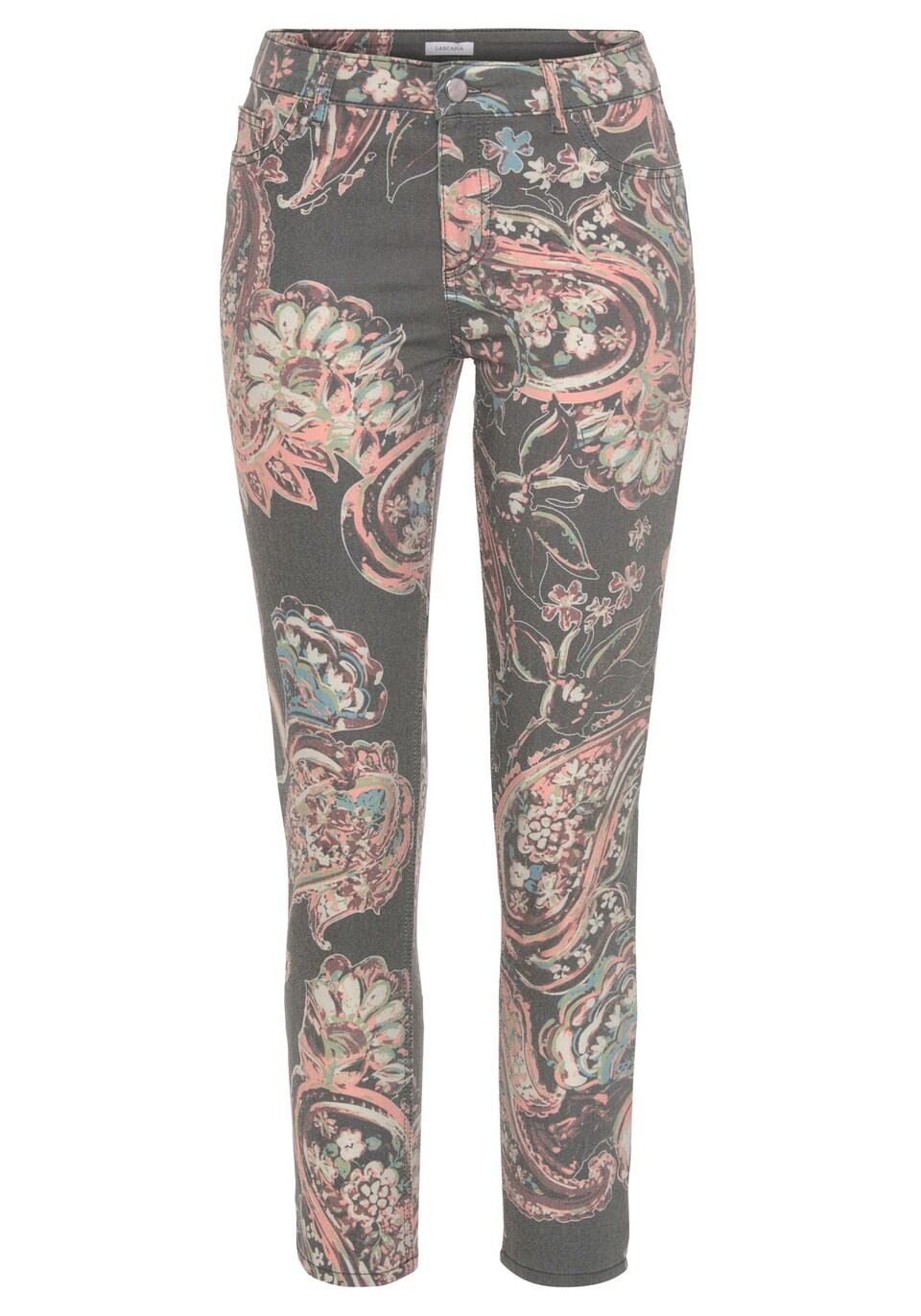 Jeans nude / basalgrå / pastellgrön