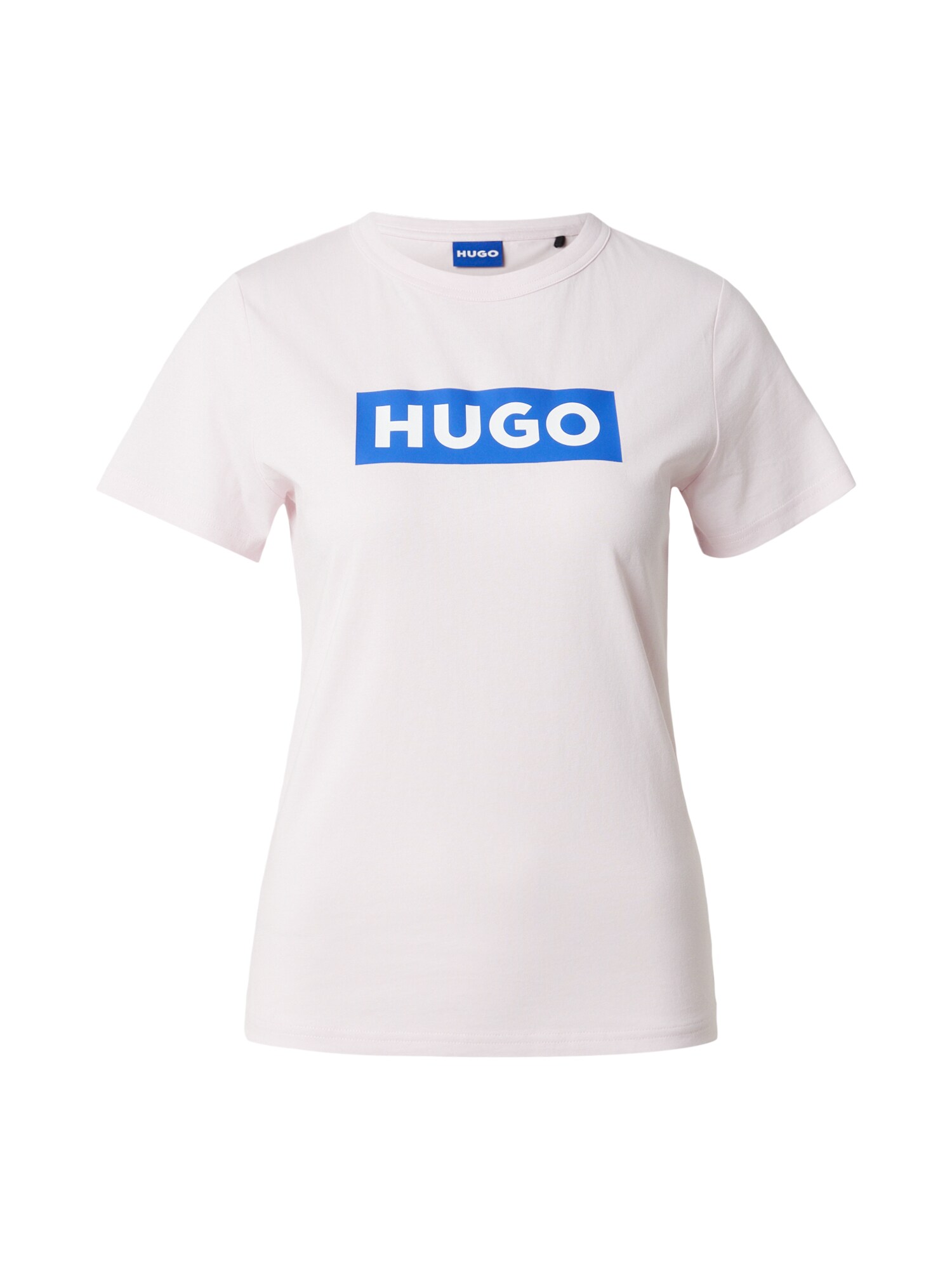 HUGO Tričko 'Classic'  azúrová / pastelovo ružová