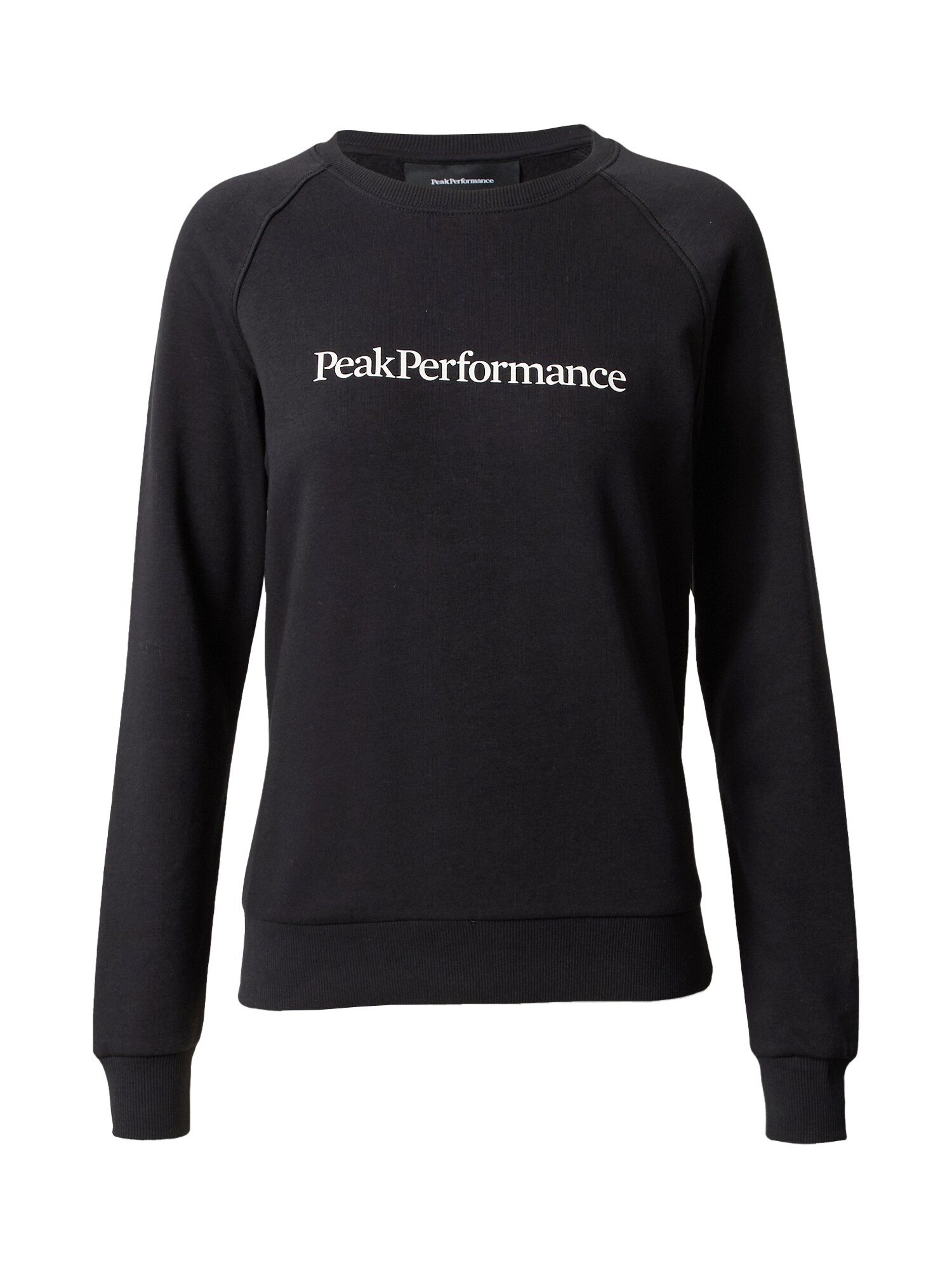 PEAK PERFORMANCE Sportinio tipo megztinis juoda / balta