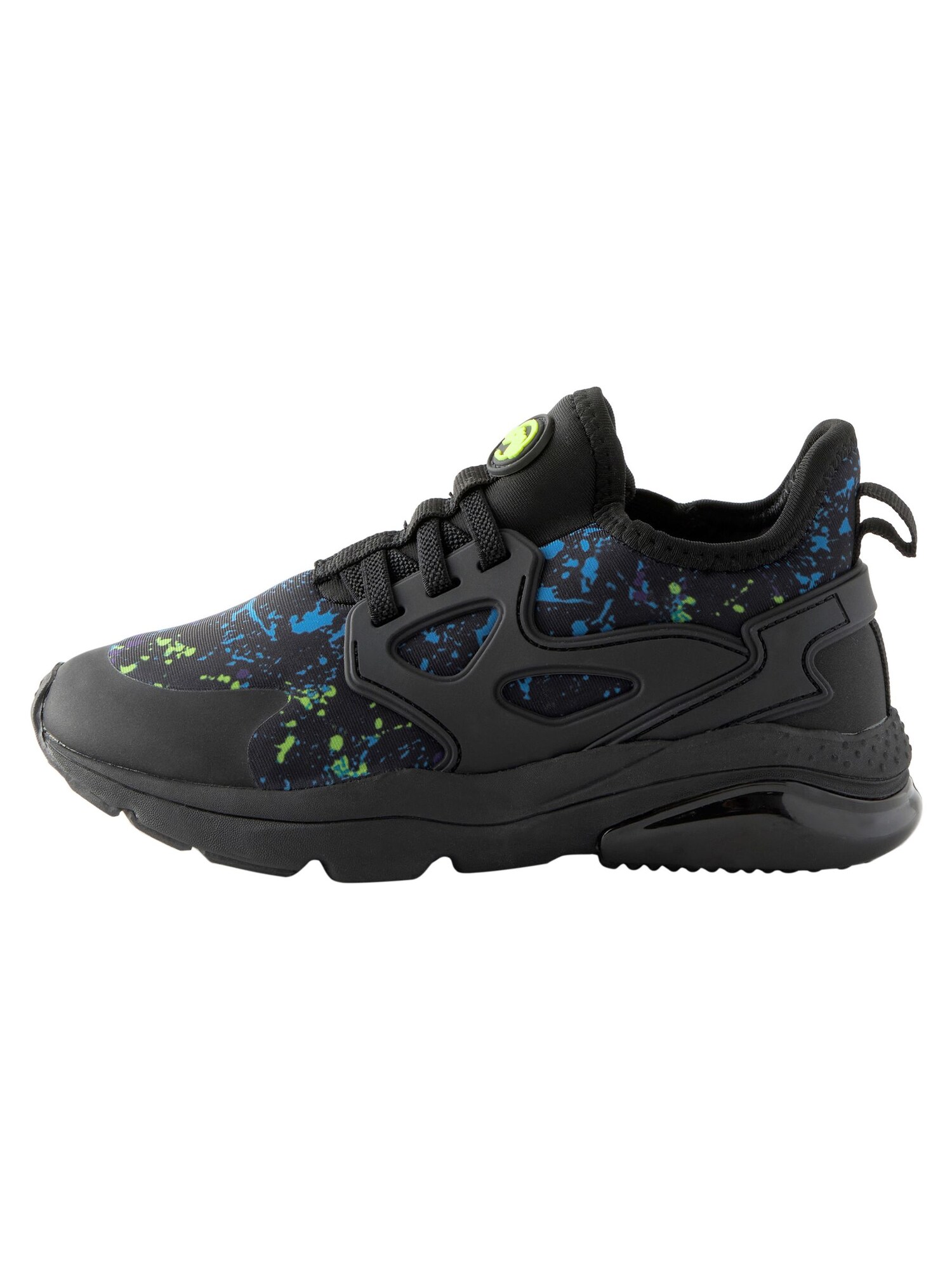 Next Sneaker  albastru / verde limetă / negru