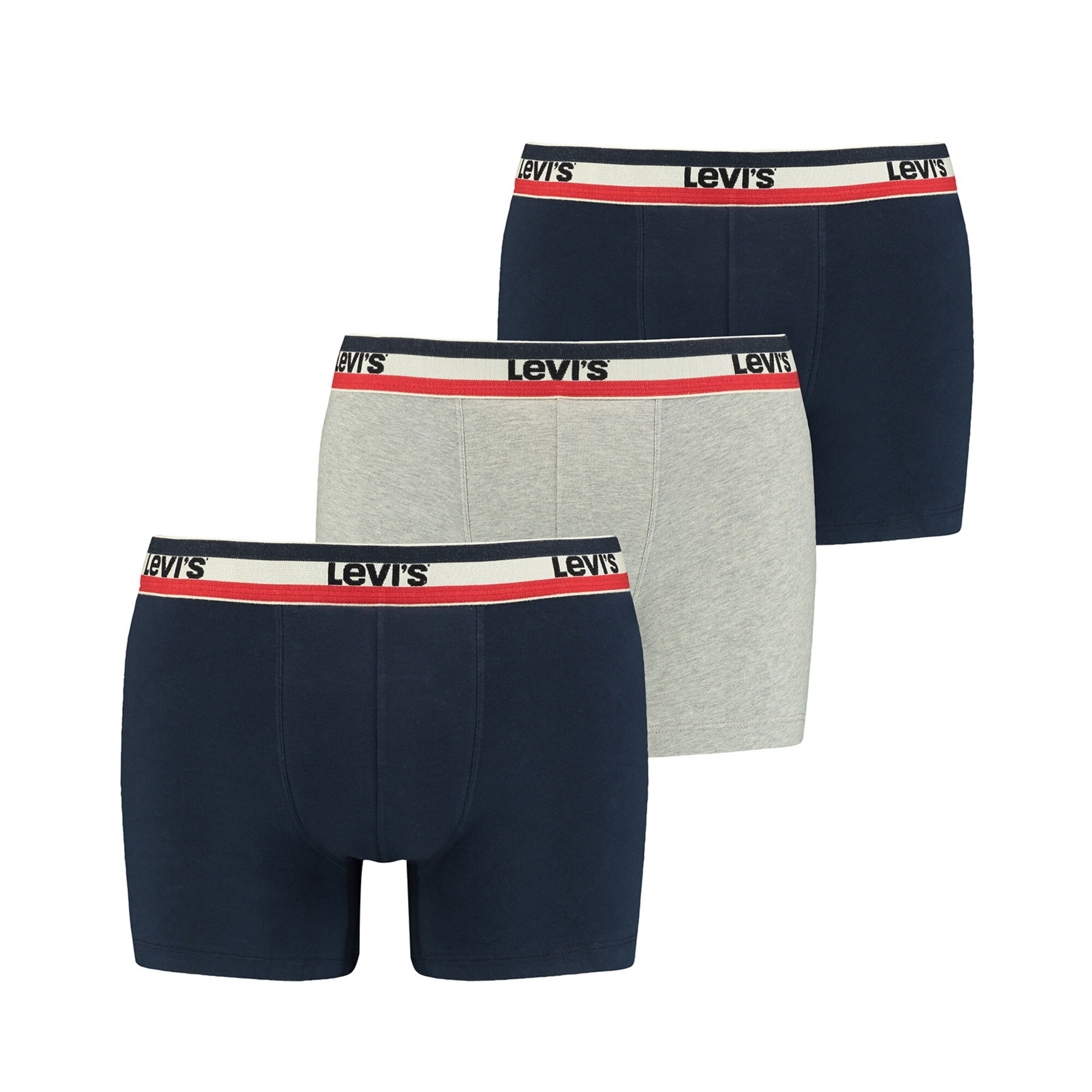 LEVI'S Boxer trumpikės kremo / mėlyna / margai pilka / raudona / juoda