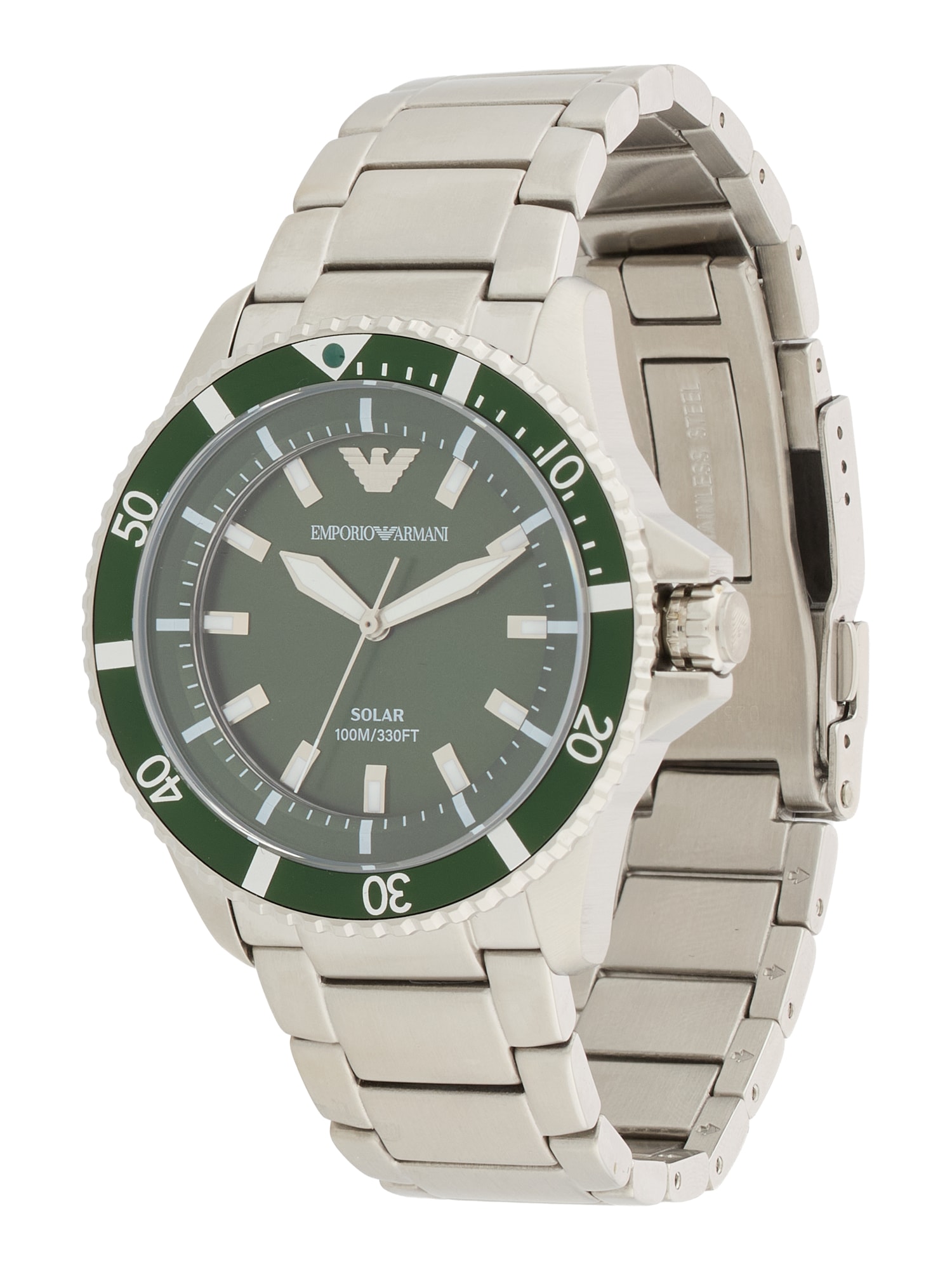 Emporio Armani Uhr tanne / silber