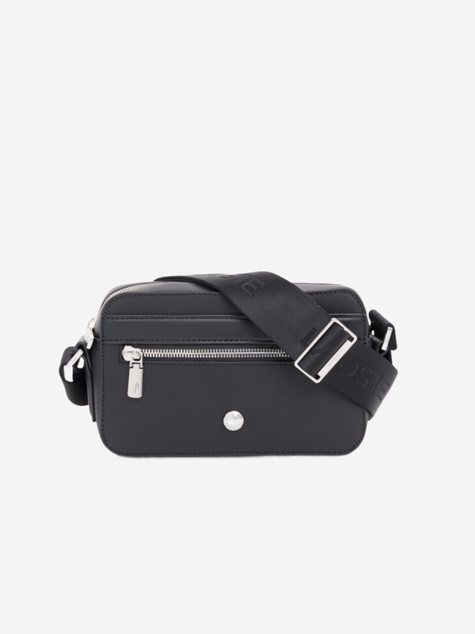 Axelremsväska 'Lacoste Petit sac messenger Homme Langon Petit Piqué Noir'