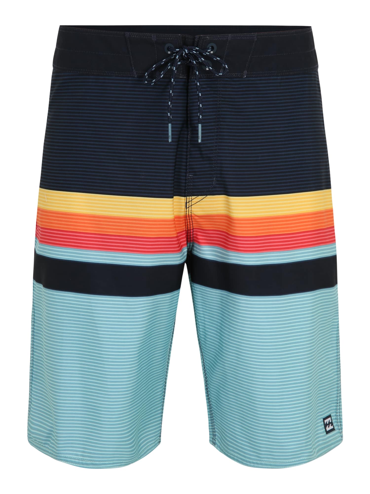 BILLABONG Kratke hlače za surfanje 'ALL DAY HTR STRIPE OG'  mornarska / voda / rumena / oranžna