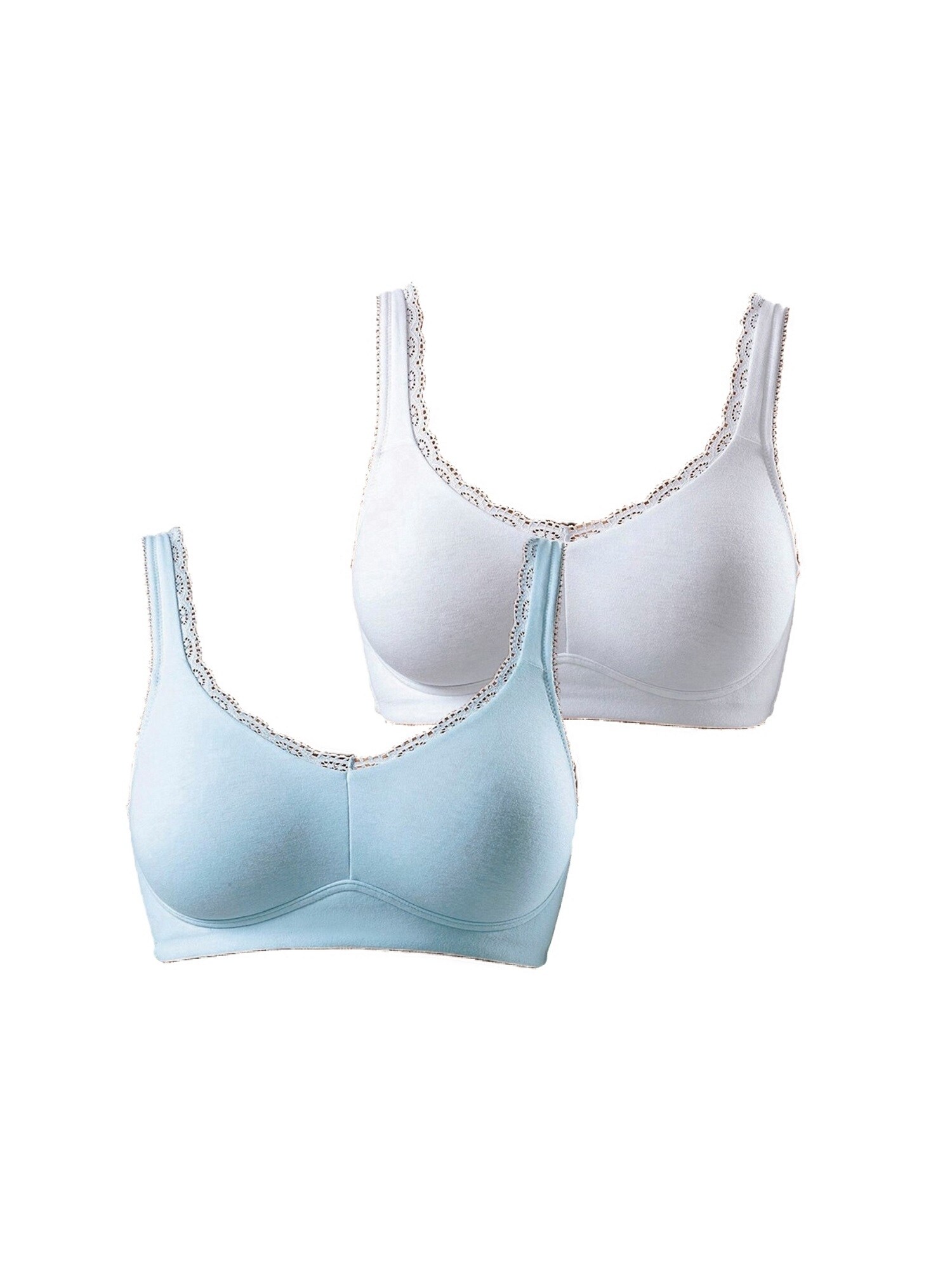 PETITE FLEUR Sutien  albastru / alb