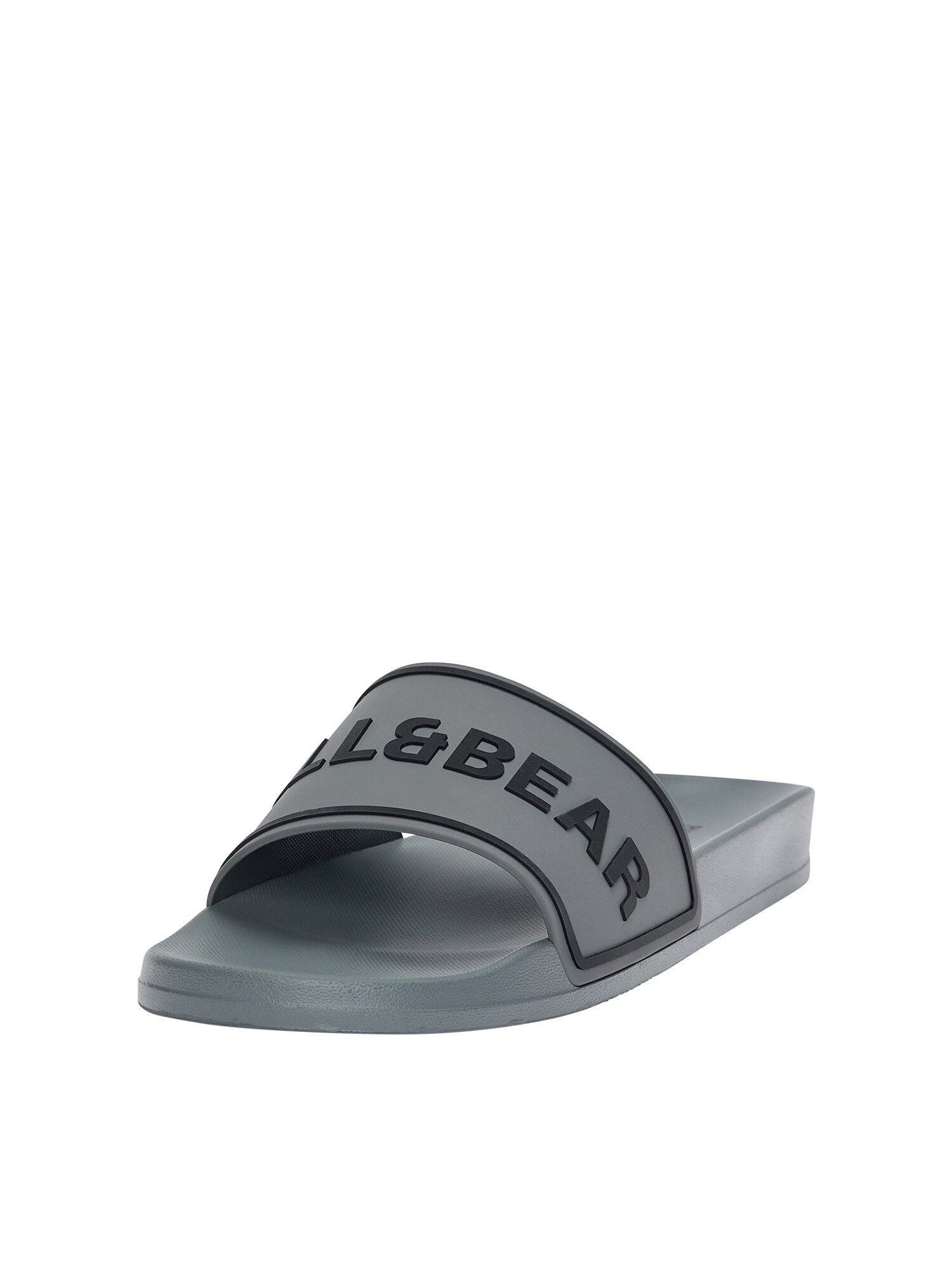 Pull&Bear Papucs  szürke / fekete akciós termékkép 1