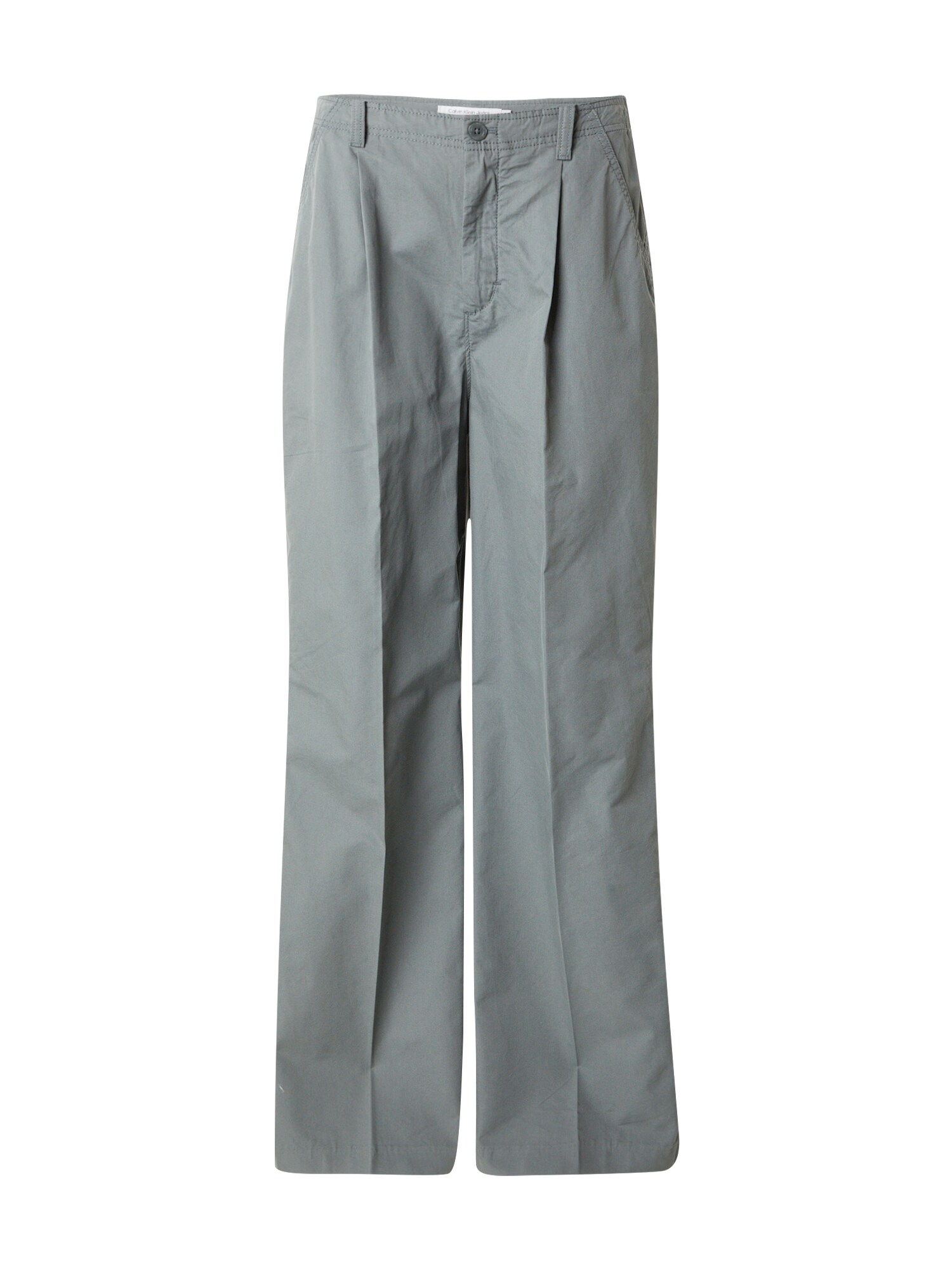 Calvin Klein Jeans Plisované nohavice  sivá