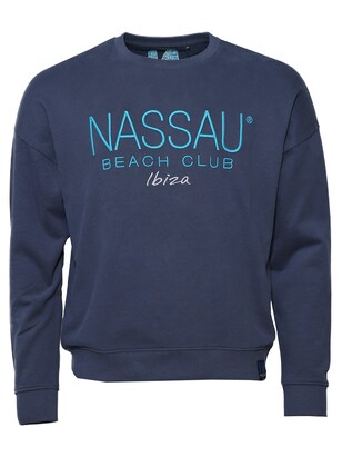 NASSAU Beach Club Sweatshirt ‘NB231041’ Lichtblauw / Donkerblauw / Wit