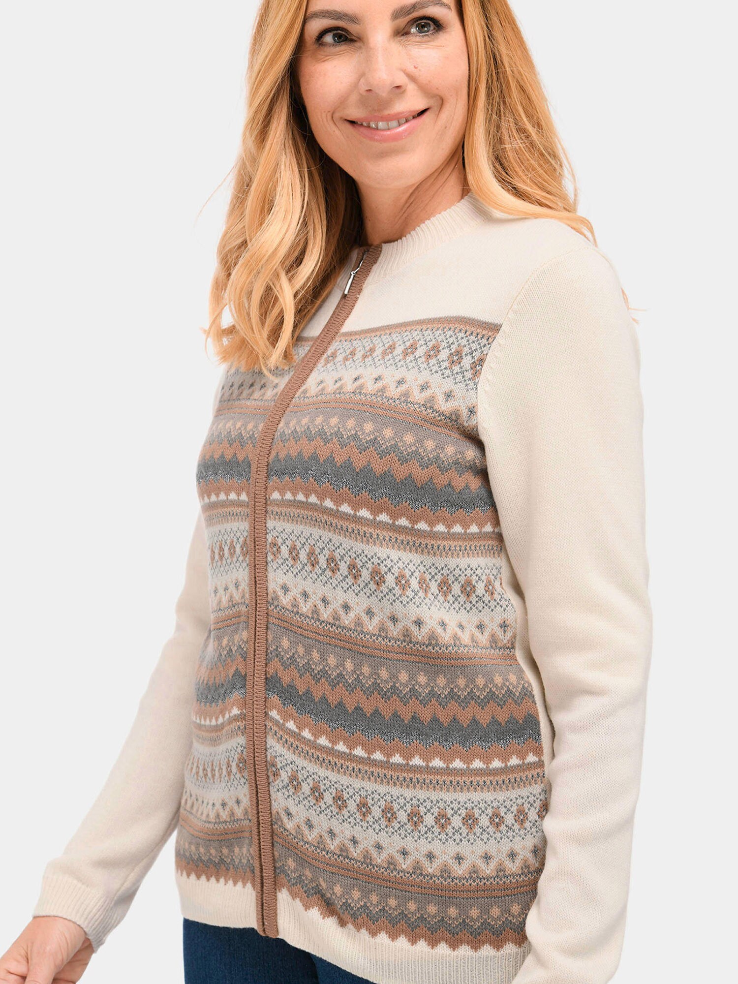 Thumbnail - Goldner Strickjacke