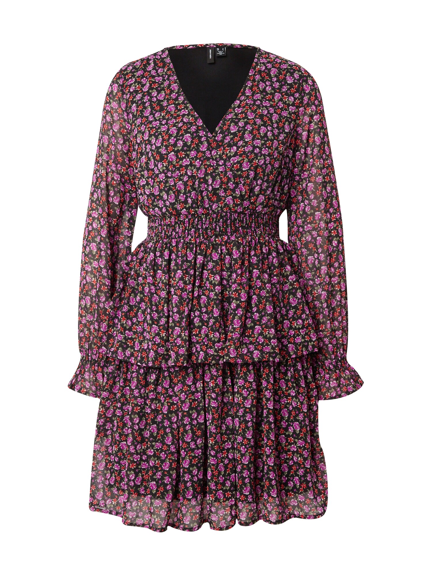 VERO MODA Ruha 'Holly'  olíva / rózsaszín / fekete / fehér akciós termékkép 1