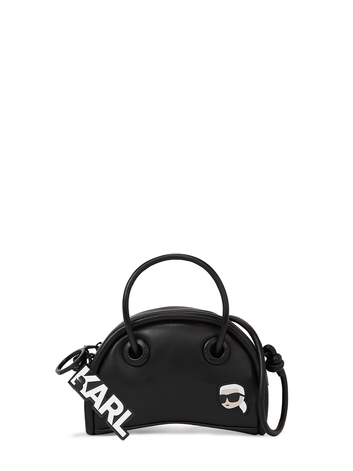 Karl Lagerfeld Дамска чанта  черно / бяло