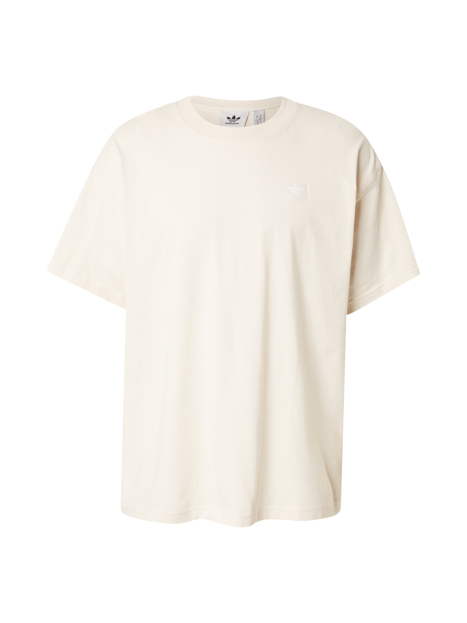ADIDAS ORIGINALS Tricou Trefoil Essentials  alb natural