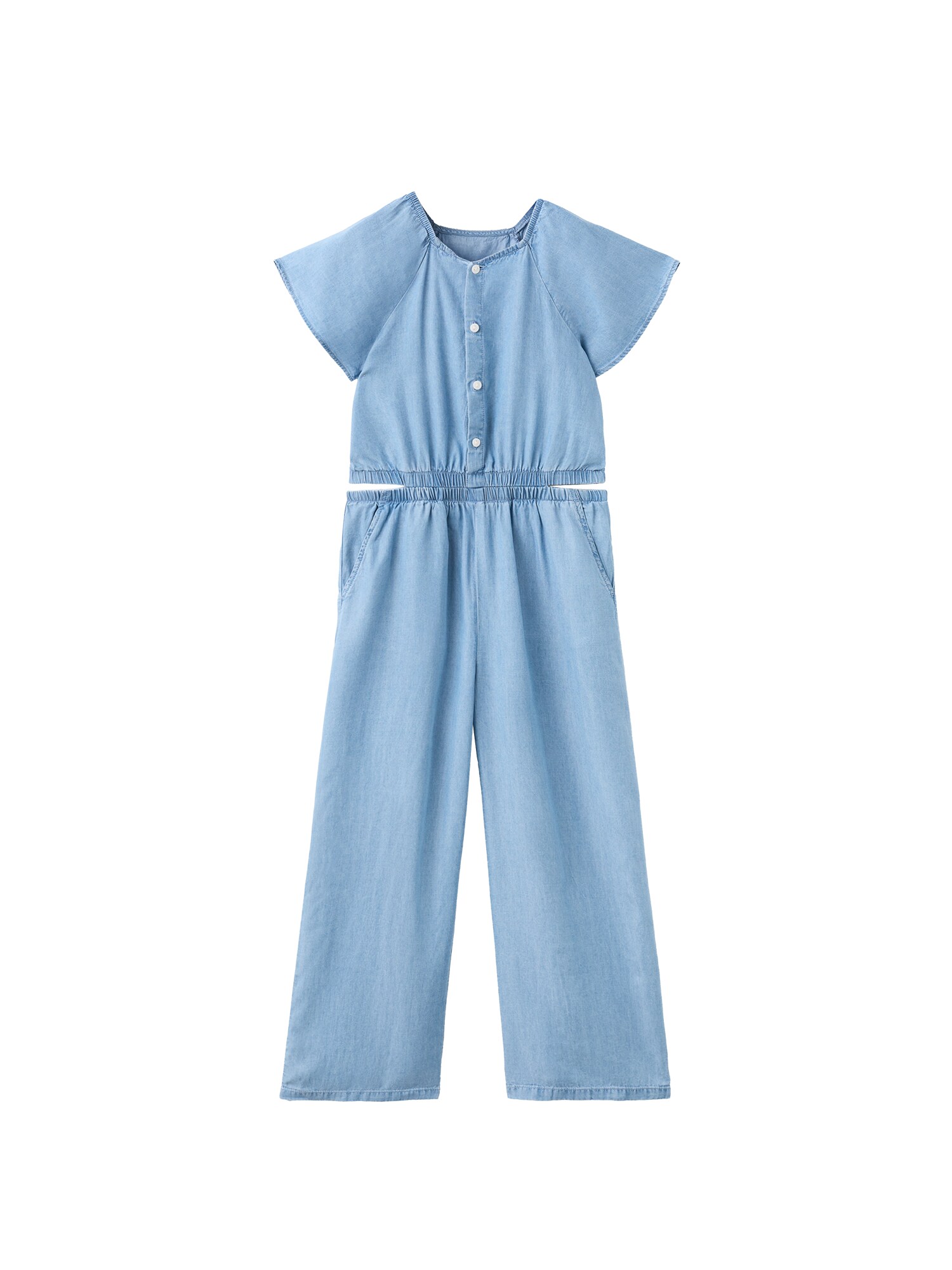 MANGO KIDS Salopetă 'Eva'  albastru deschis