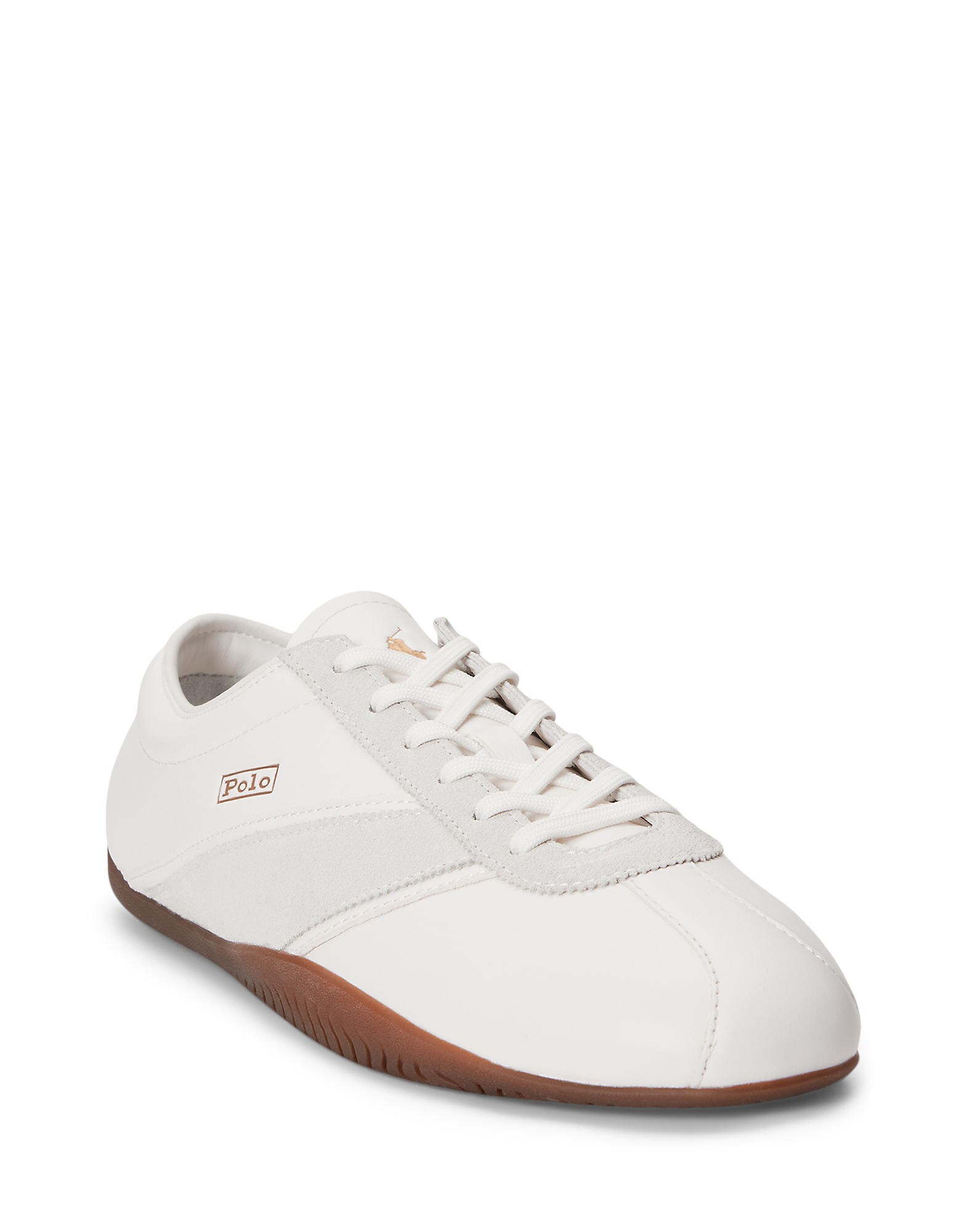 Polo Ralph Lauren Sneaker low RL RACER alb / alb murdar