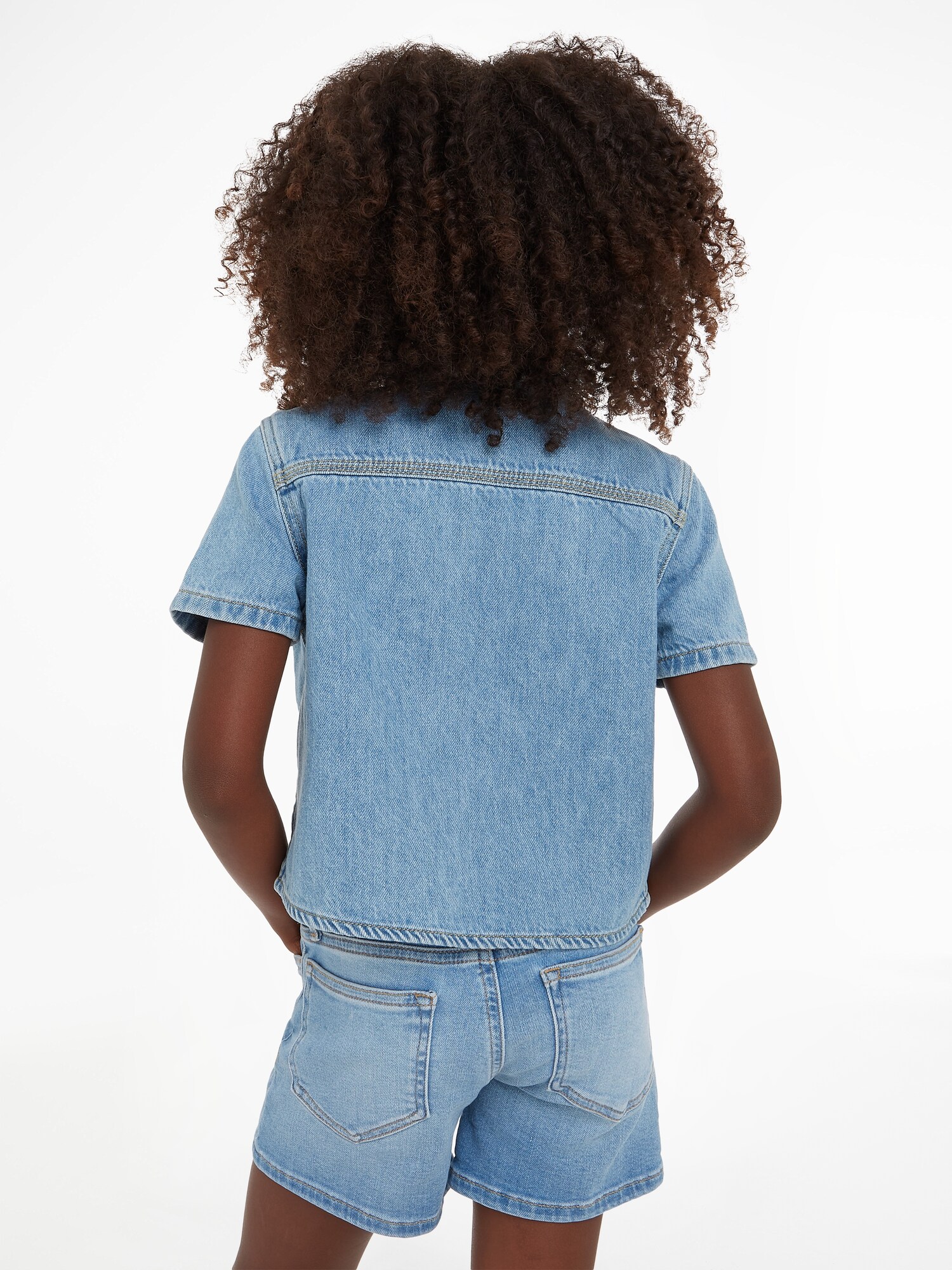 Calvin Klein Bluza  moder denim / črna / bela