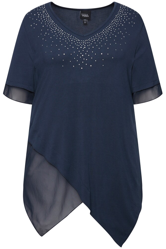 Ulla Popken Bluse Damen Größe 5XL/6XL marine