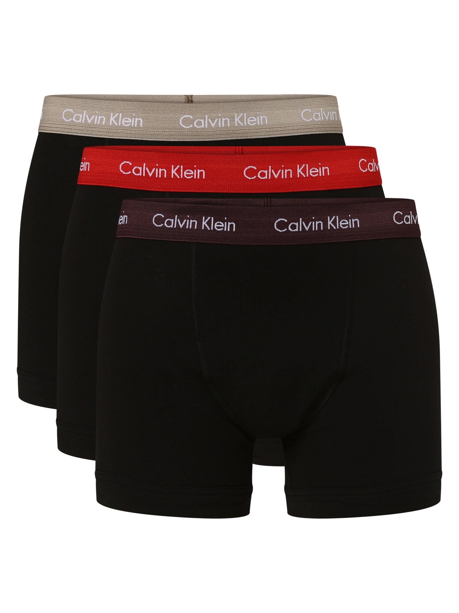 Calvin Klein Underwear Боксерки  сиво / червено / черно / бяло