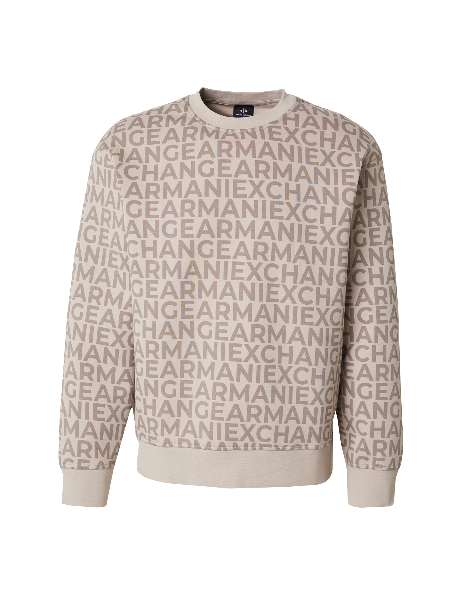 ARMANI EXCHANGE Mikina  béžová / svetlobéžová