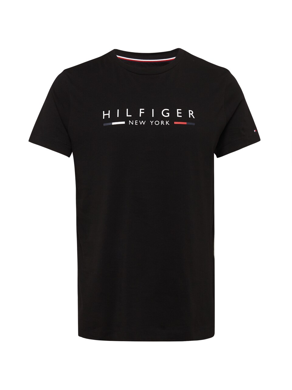 T-shirt 'Slim NYC Logo' röd / svart