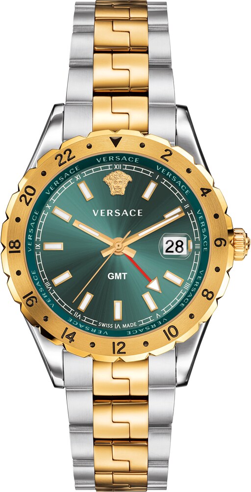 VERSACE Uhr Herren Größe One Size gold / grün / silber