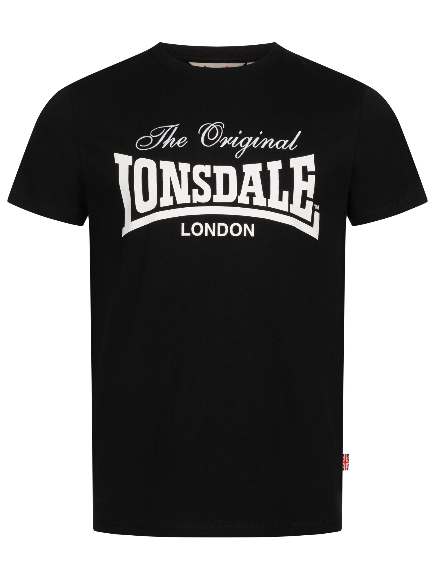 LONSDALE Póló ' COLSBROOKE '  fekete / fehér akciós termékkép 1