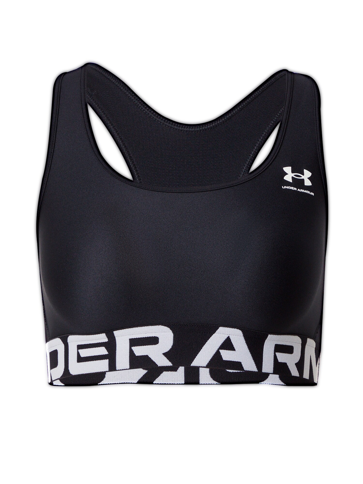 UNDER ARMOUR Sutien sport Authentics  negru / alb
